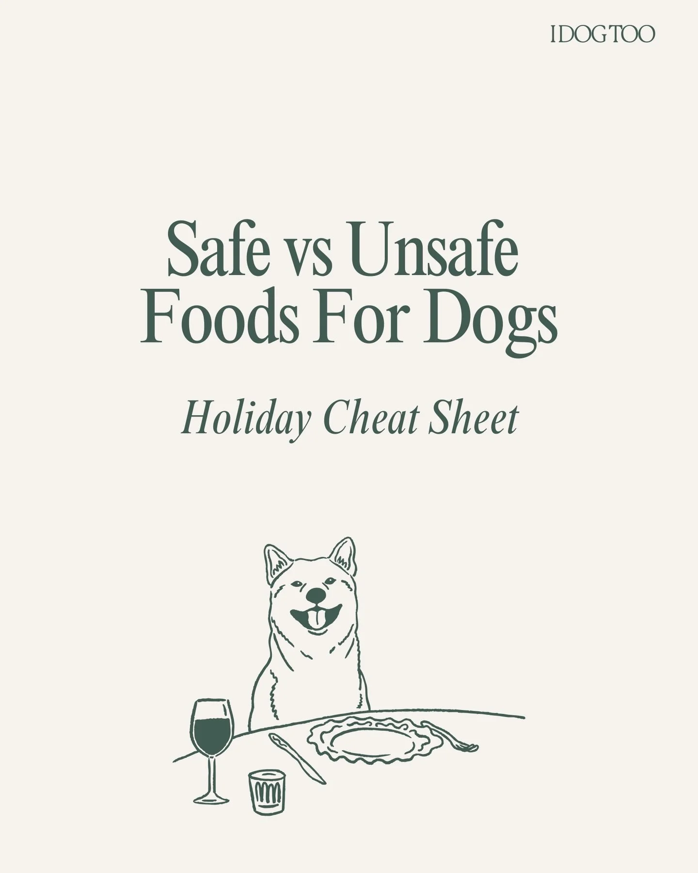Before you &ldquo;accidentally&rdquo; drop food under the table this Thanksgiving or Christmas&hellip; read this!

Your complete list of human food dogs can and cannot have this Holiday season. 

Dog friendly Thanksgiving food list #dogthanksgiving #