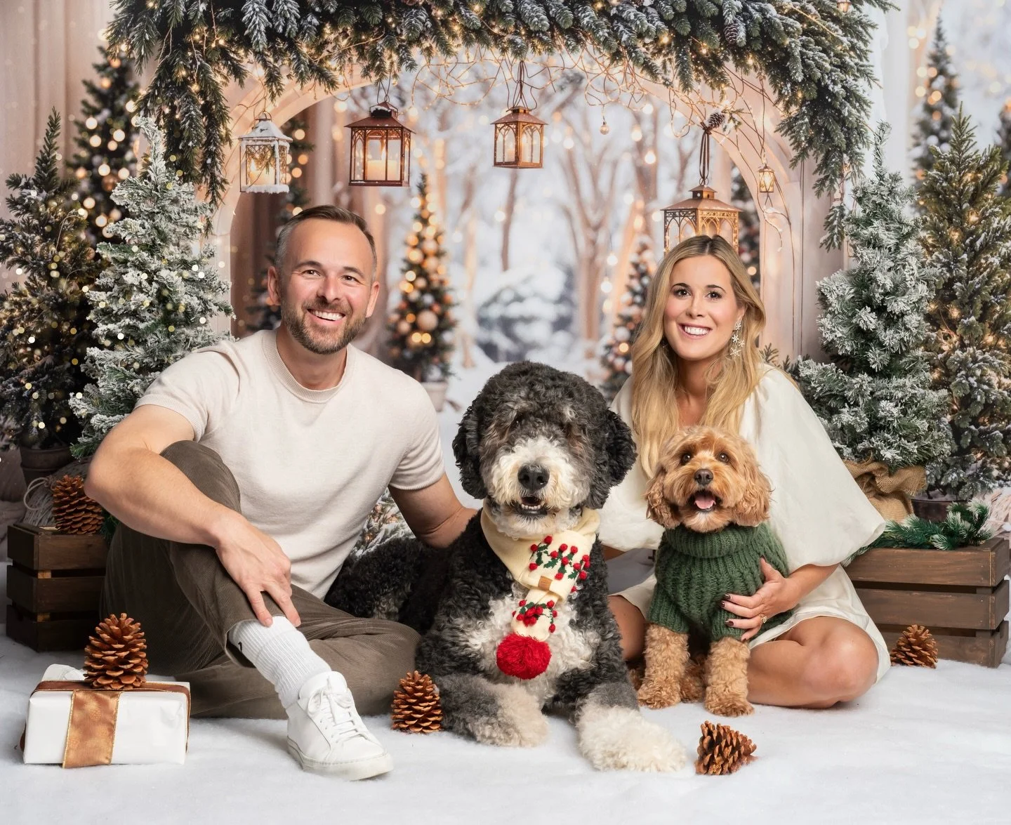 Merry Christmas and Happy Howlidays from our pack to yours 🐾🤍🎄