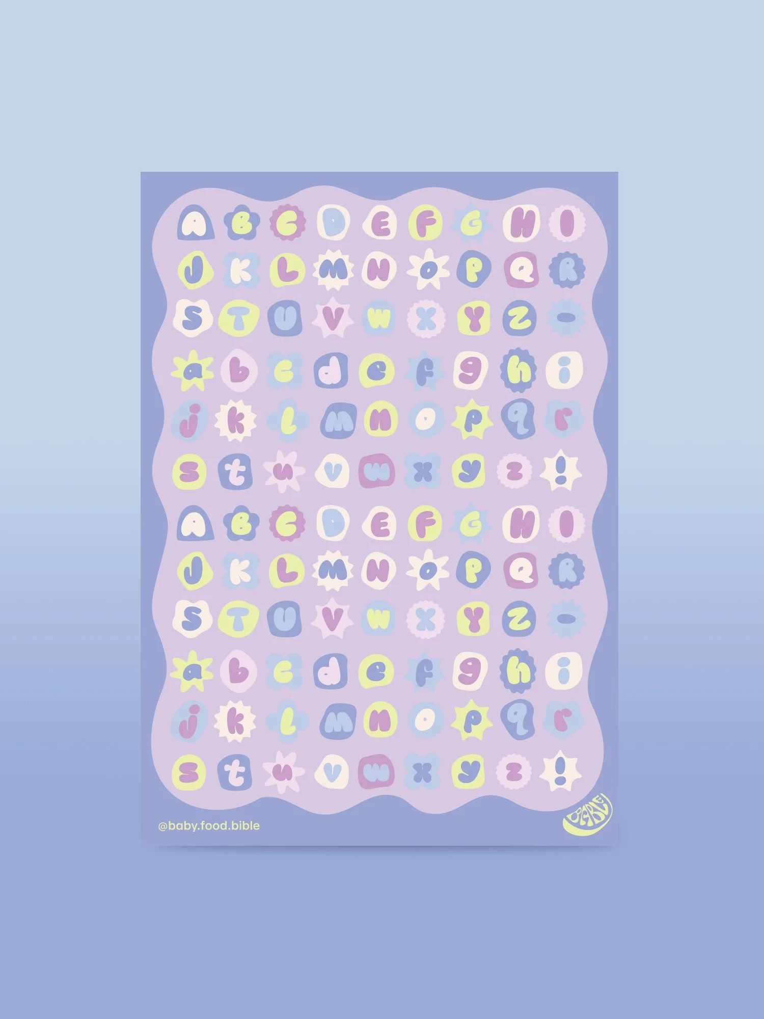 BABLE SPLASH-PROOF LETTERS  (PREORDER)