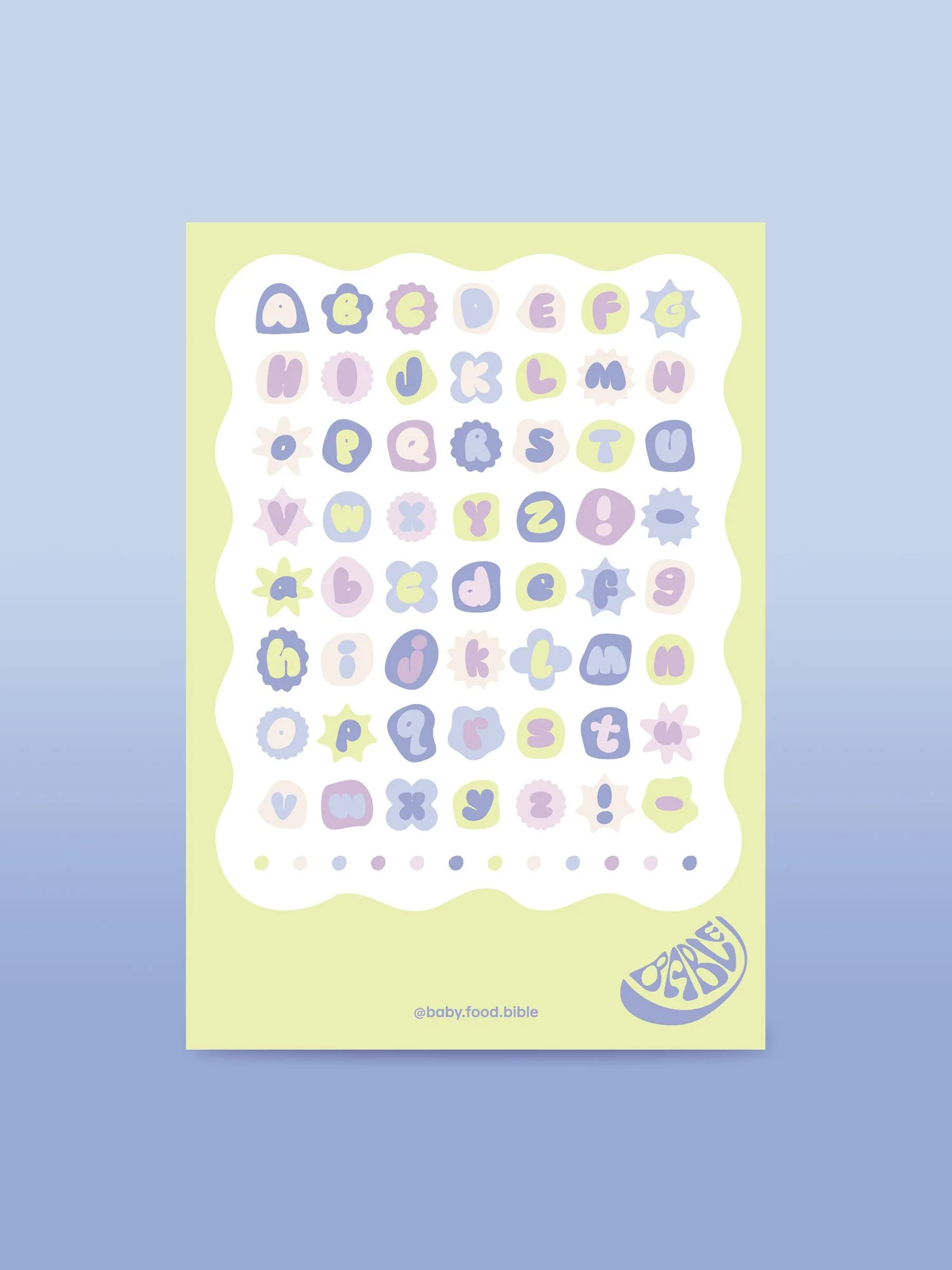 BABLE SPLASH-PROOF LETTERS