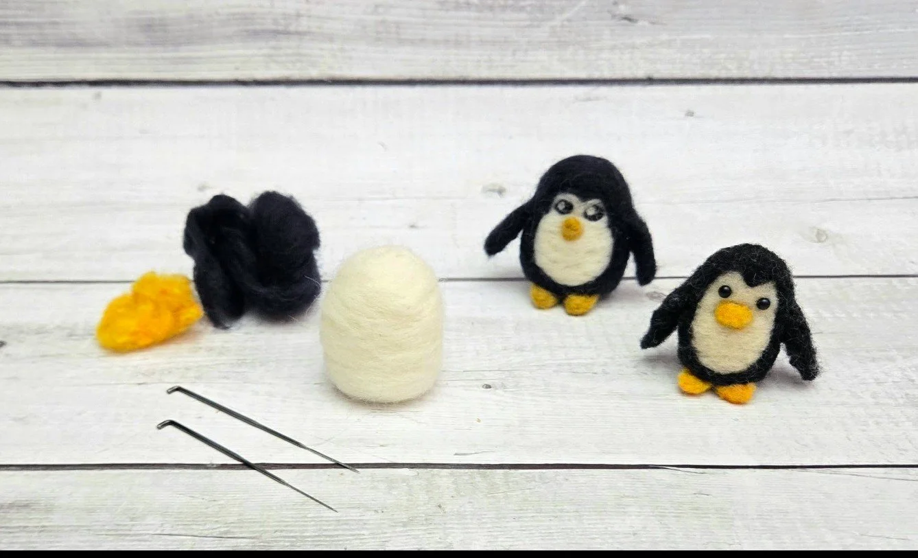 Felted Penguins at The Inclusive Bean