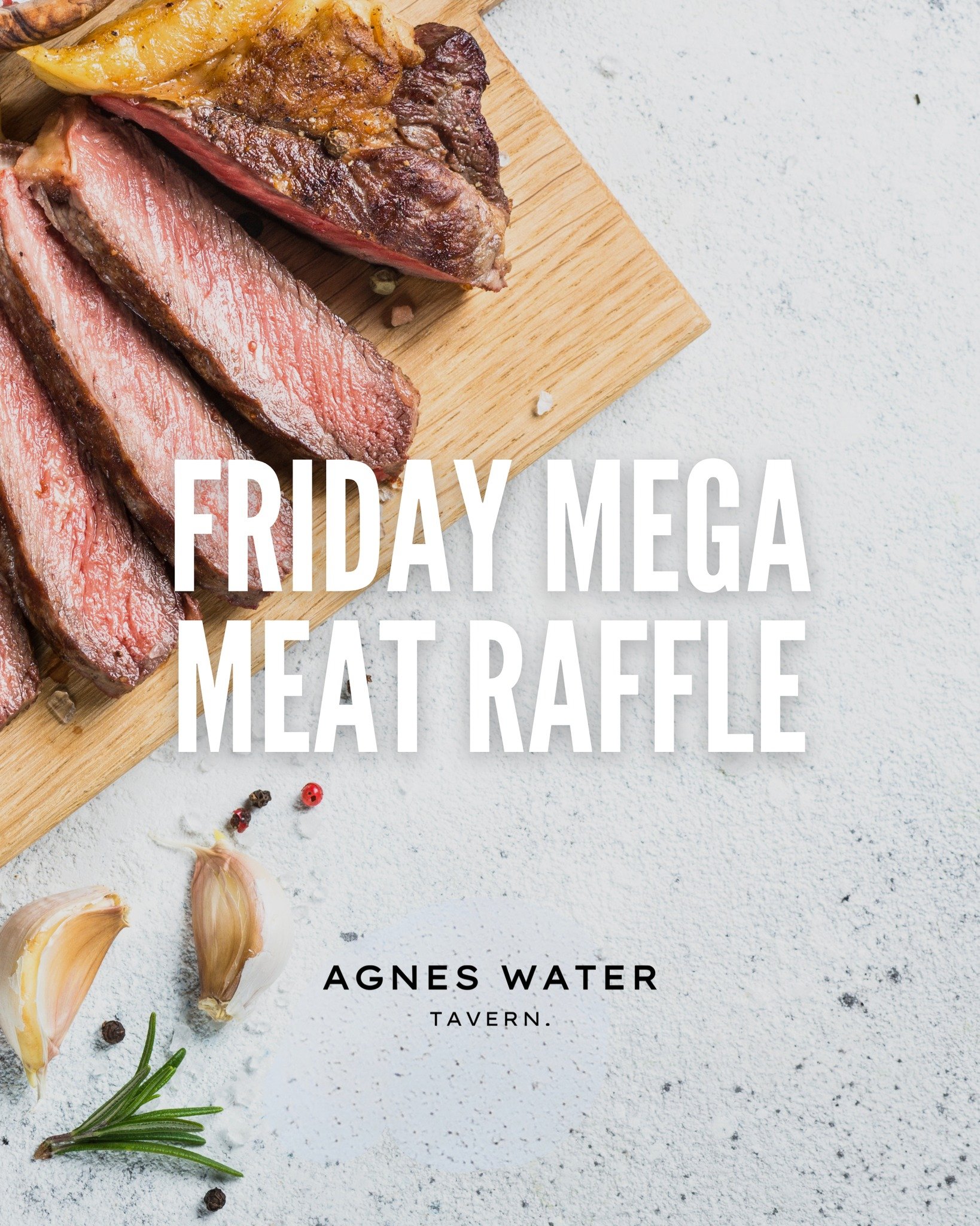 🥩🥓 𝗪𝗜𝗡 𝗮 𝗠𝗘𝗔𝗧 𝗧𝗥𝗔𝗬 𝘁𝗵𝗶𝘀 𝗙𝗿𝗶𝗱𝗮𝘆

Join us every Friday for a chance to win mouthwatering meat tray in our exciting raffles, supporting our RSL.

⏰ 𝗦𝘁𝗮𝗿𝘁𝘀 𝟲𝗽𝗺

𝙍𝙚𝙨𝙚𝙧𝙫𝙚 𝙖 𝙏𝙖𝙗𝙡𝙚: 
🔗 https://bit.ly/AWT-BookNow