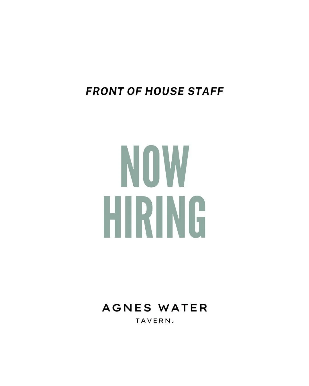 🌟 𝐖𝐞&rsquo;𝐫𝐞 𝐇𝐢𝐫𝐢𝐧𝐠: 𝐅𝐫𝐨𝐧𝐭 𝐨𝐟 𝐇𝐨𝐮𝐬𝐞 𝐒𝐭𝐚𝐟𝐟 🌟

🍽️ Position: Front of House Staff (Casual)
🕒 Hours: Approx 25 per week 
🌙 Must be available over the 𝗖𝗵𝗿𝗶𝘀𝘁𝗺𝗮𝘀 𝗽𝗲𝗿𝗶𝗼𝗱, plus 𝗻𝗶𝗴𝗵𝘁𝘀 &amp; 𝘄𝗲𝗲𝗸𝗲𝗻𝗱