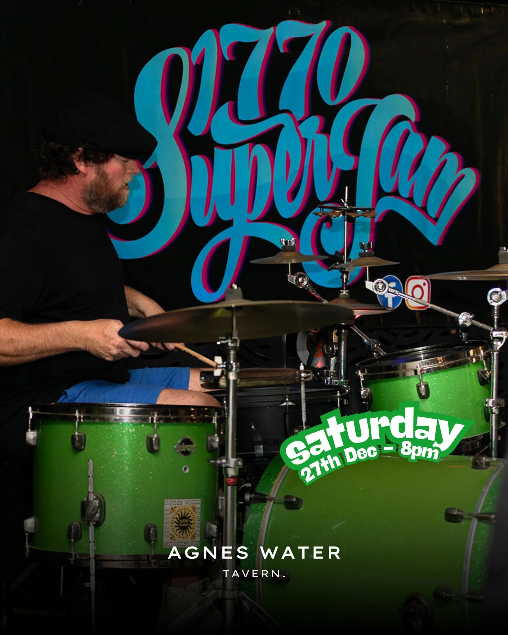 🥁 𝟏𝟕𝟕𝟎 𝐒𝐮𝐩𝐞𝐫𝐉𝐚𝐦 &ndash; 𝐋𝐢𝐯𝐞 𝐚𝐭 𝐭𝐡𝐞 𝐓𝐚𝐯𝐞𝐫𝐧! 🎶

Get ready for a huge night of talent and energy as @1770superjam hits the stage Friday 27 December at 8pm!

Expect an epic jam session packed with incredible musicians, good 
