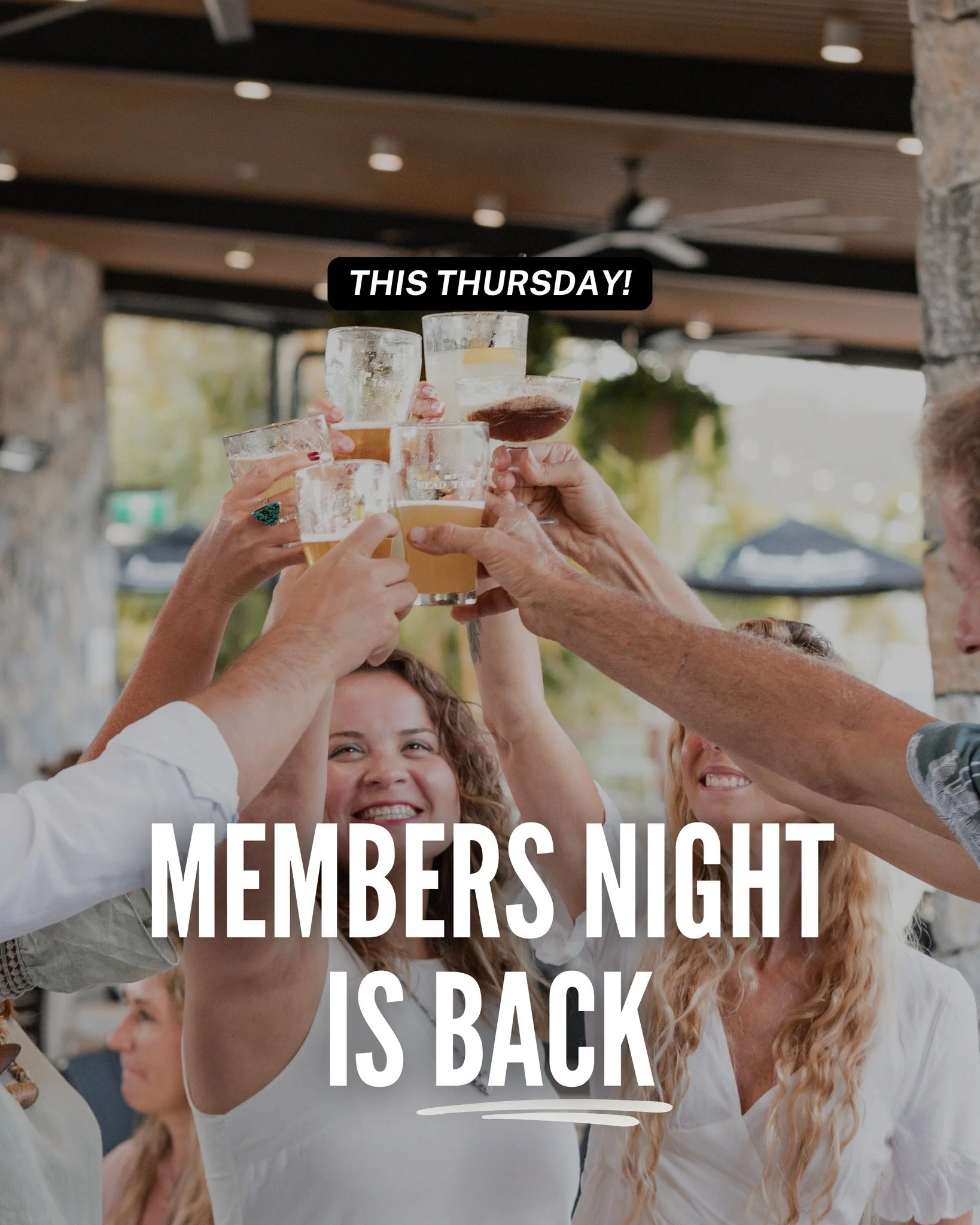 🌟 𝗠𝗲𝗺𝗯𝗲𝗿'𝘀 𝗡𝗶𝗴𝗵𝘁 𝗮𝘁 𝗔𝗴𝗻𝗲𝘀 𝗪𝗮𝘁𝗲𝗿 𝗧𝗮𝘃𝗲𝗿𝗻! 🌟

Calling all members and those ready to join the fun &ndash; our 𝙏𝙝𝙪𝙧𝙨𝙙𝙖𝙮 𝙉𝙞𝙜𝙝𝙩𝙨 are not to be missed!

🎟️ 𝙏𝙞𝙘𝙠𝙚𝙩𝙨 𝙎𝙖𝙡𝙚: Starts at 6pm
🍀 𝙇𝙪𝙘𝙠𝙮 ?