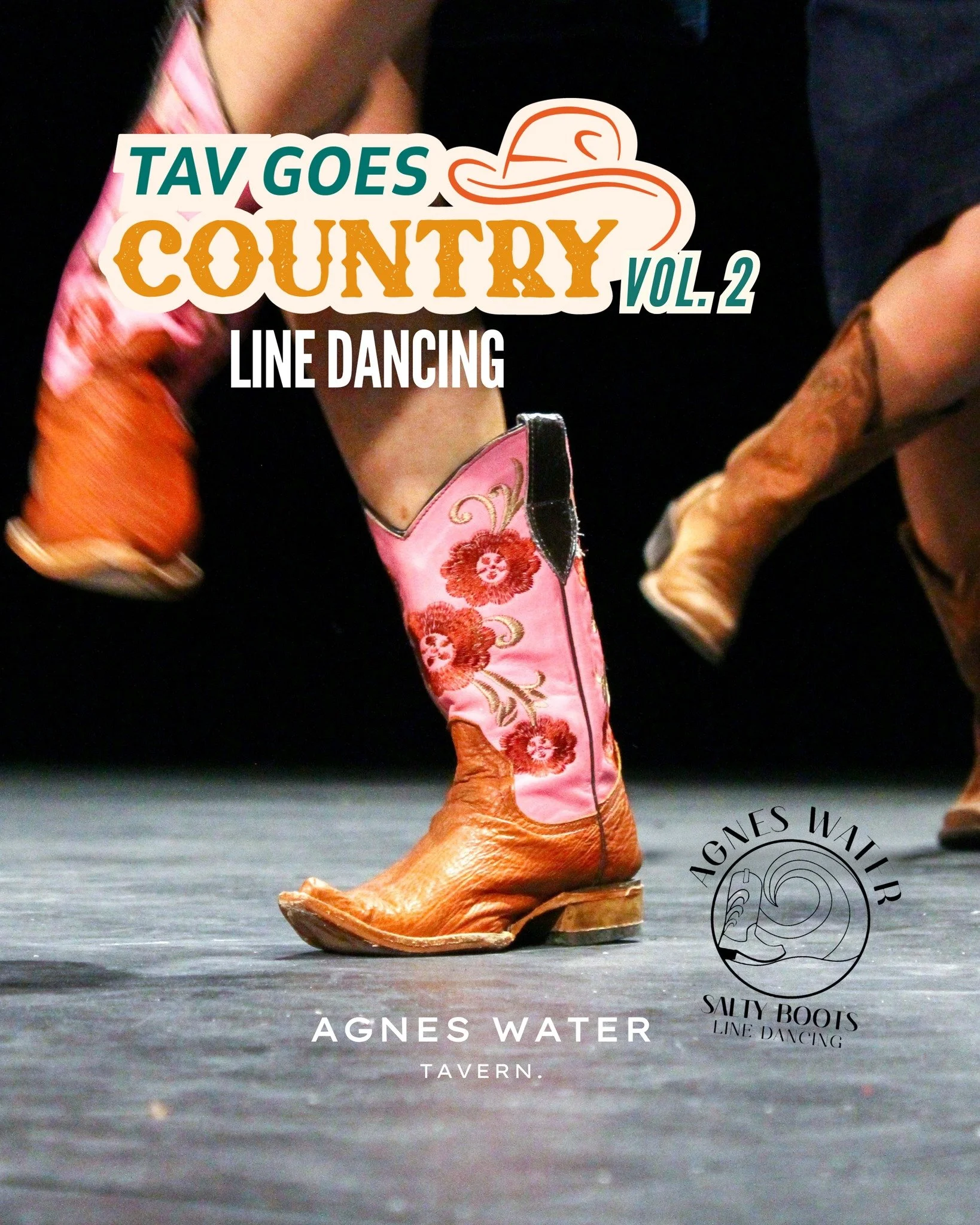 👢 𝗟𝗜𝗡𝗘 𝗗𝗔𝗡𝗖𝗜𝗡𝗚 𝗪𝗜𝗧𝗛 𝗦𝗔𝗟𝗧𝗬 𝗕𝗢𝗢𝗧𝗦 👢

Think you&rsquo;ve got the moves? Or want to learn a few?

Join Agnes Water "Salty Boots" Line dancing  for relaxed, easy-going line dancing sessions during 𝗧𝗮𝘃 𝗚𝗼𝗲𝘀 𝗖𝗼?