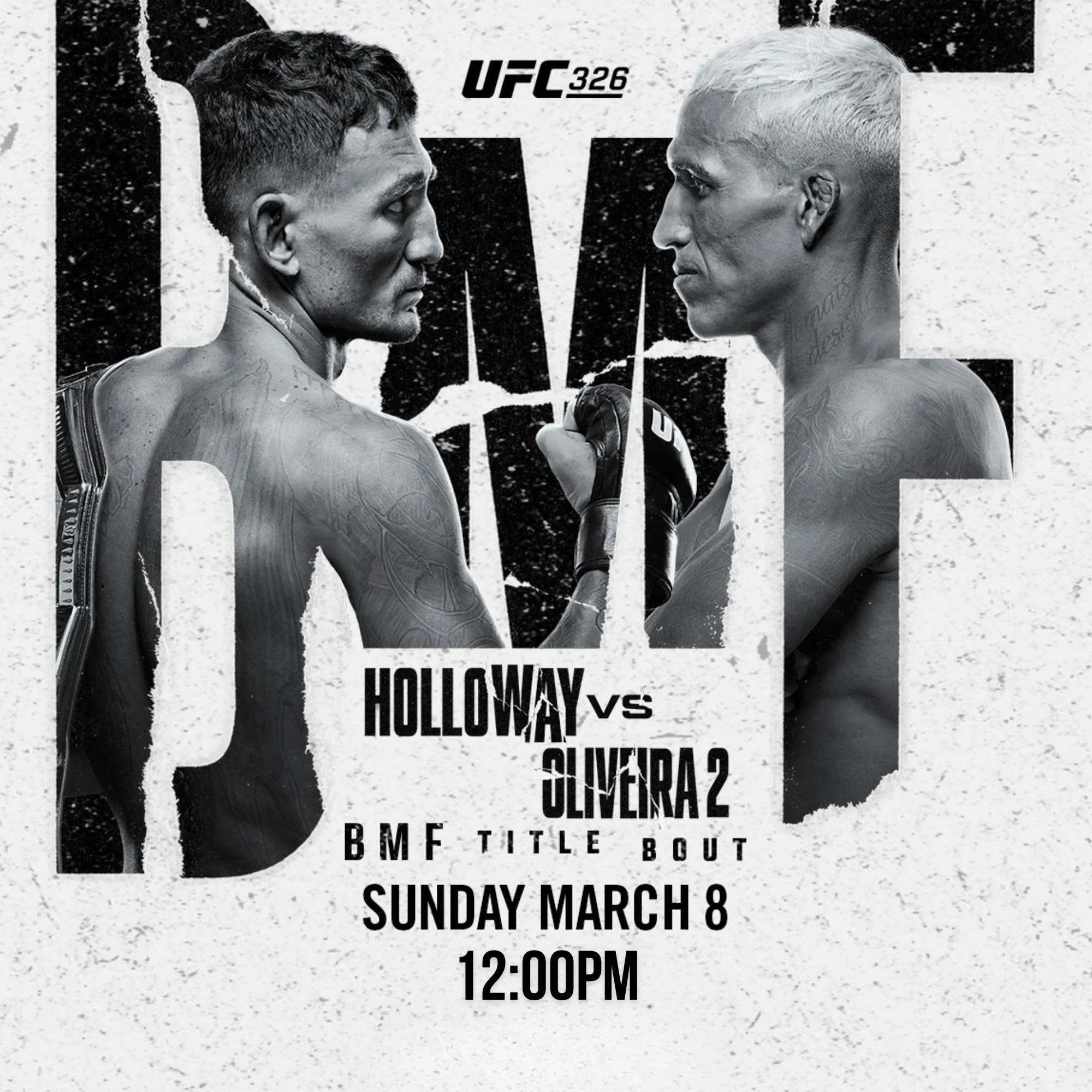 🥊 𝗨𝗙𝗖 𝟯𝟮𝟲 - 𝗟𝗜𝗩𝗘 &amp; 𝗟𝗢𝗨𝗗 𝗮𝘁 𝗔𝗴𝗻𝗲𝘀 𝗪𝗮𝘁𝗲𝗿 𝗧𝗮𝘃𝗲𝗿𝗻 🥊

𝙈𝙖𝙭 𝙃𝙤𝙡𝙡𝙤𝙬𝙖𝙮 𝙫 𝘾𝙝𝙖𝙧𝙡𝙚𝙨 𝙊𝙡𝙞𝙫𝙚𝙞𝙧𝙖 𝙄𝙄
🔥 BMF Title Bout

It&rsquo;s a rematch you don&rsquo;t want to miss. Two absolute warriors steppin