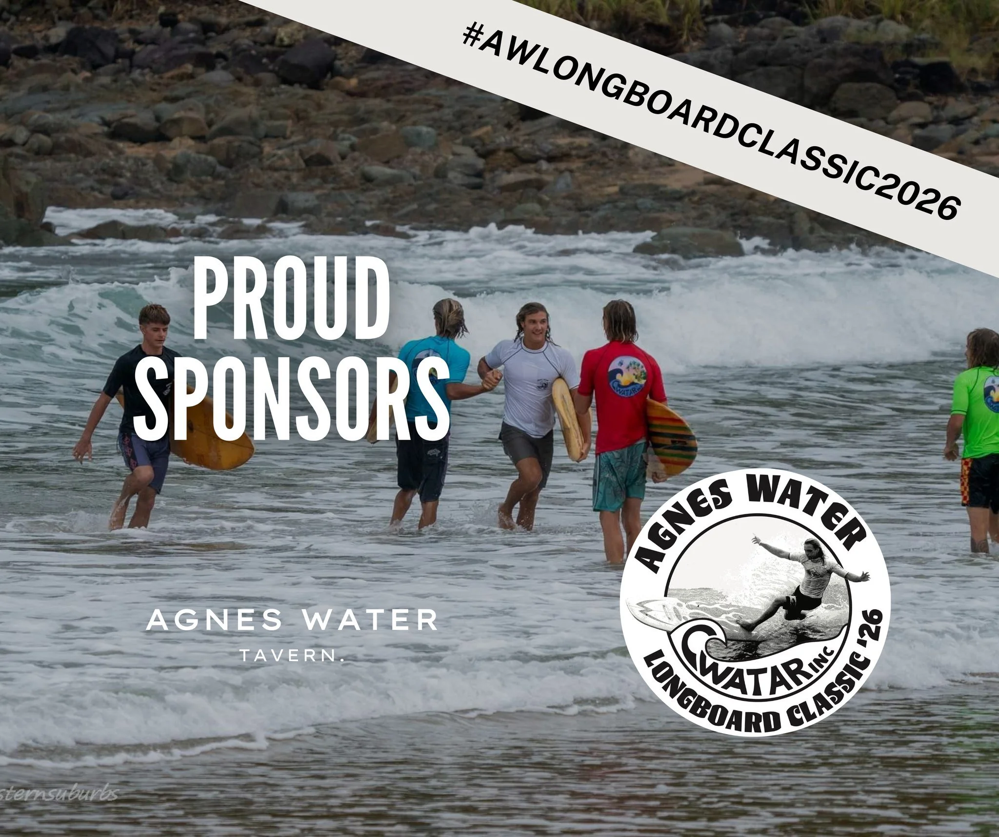 🏄&zwj;♂️ 𝗣𝗿𝗼𝘂𝗱 𝗦𝗽𝗼𝗻𝘀𝗼𝗿𝘀 𝗼𝗳 𝘁𝗵𝗲 𝗔𝗴𝗻𝗲𝘀 𝗪𝗮𝘁𝗲𝗿 𝗟𝗼𝗻𝗴𝗯𝗼𝗮𝗿𝗱 𝗖𝗹𝗮𝘀𝘀𝗶𝗰 𝟮𝟬𝟮𝟲 🌊

This year, we are excited to celebrate the 𝟮𝟰𝘁𝗵 𝘁𝗼 𝟮𝟵𝘁𝗵 𝗠𝗮𝗿𝗰𝗵 𝟮𝟬𝟮𝟲 at the Agnes Water Longboard Classic, and Agn