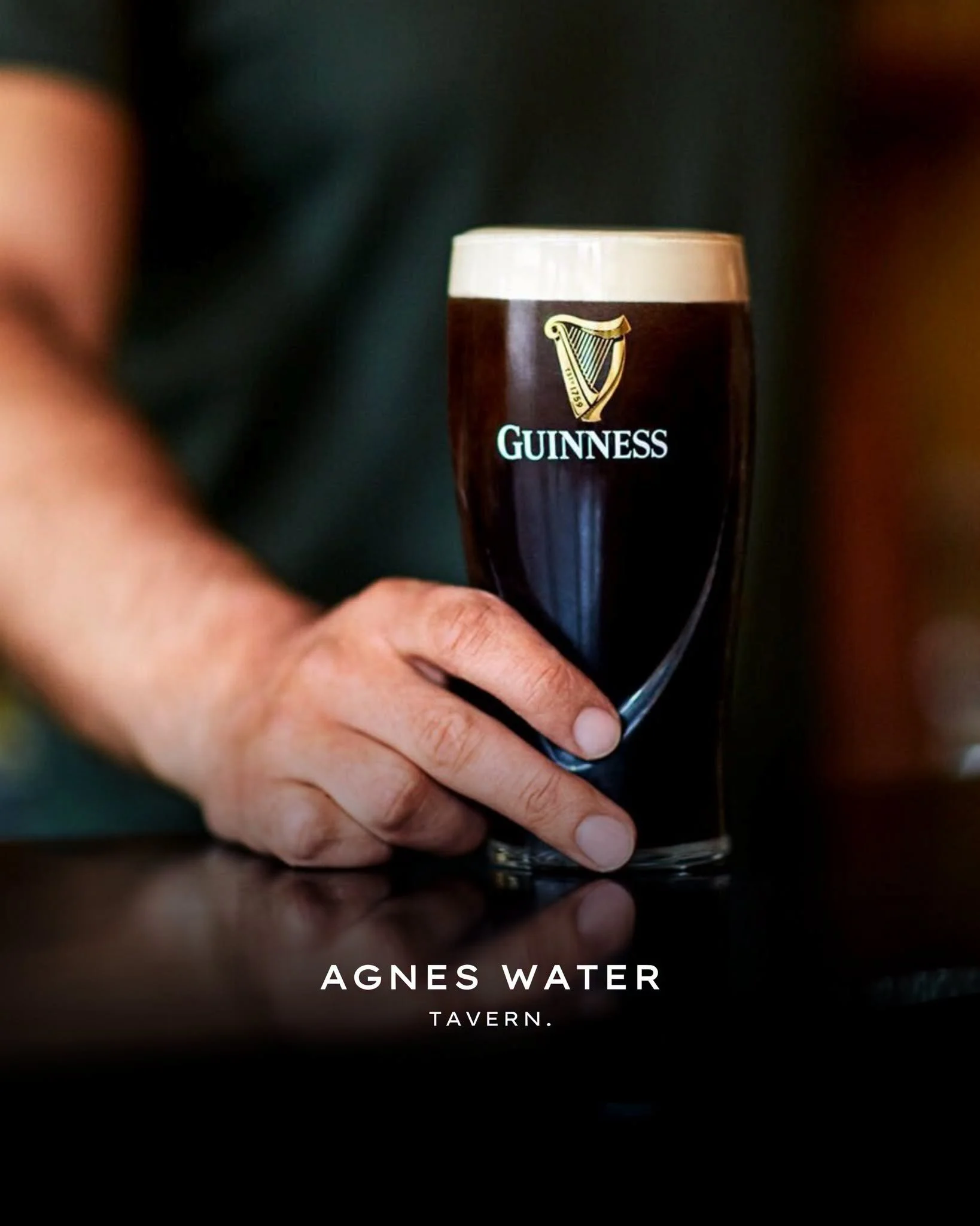 🍺 𝐆𝐔𝐈𝐍𝐍𝐄𝐒𝐒 𝐍𝐎𝐖 𝐎𝐍 𝐓𝐀𝐏 🍺

Good things come to those who wait&hellip; and it&rsquo;s finally here.

We&rsquo;re now pouring 𝙂𝙪𝙞𝙣𝙣𝙚𝙨𝙨 𝙤𝙣 𝙩𝙖𝙥 at Agnes Water Tavern, smooth, creamy, and perfectly poured every time.

Whether 