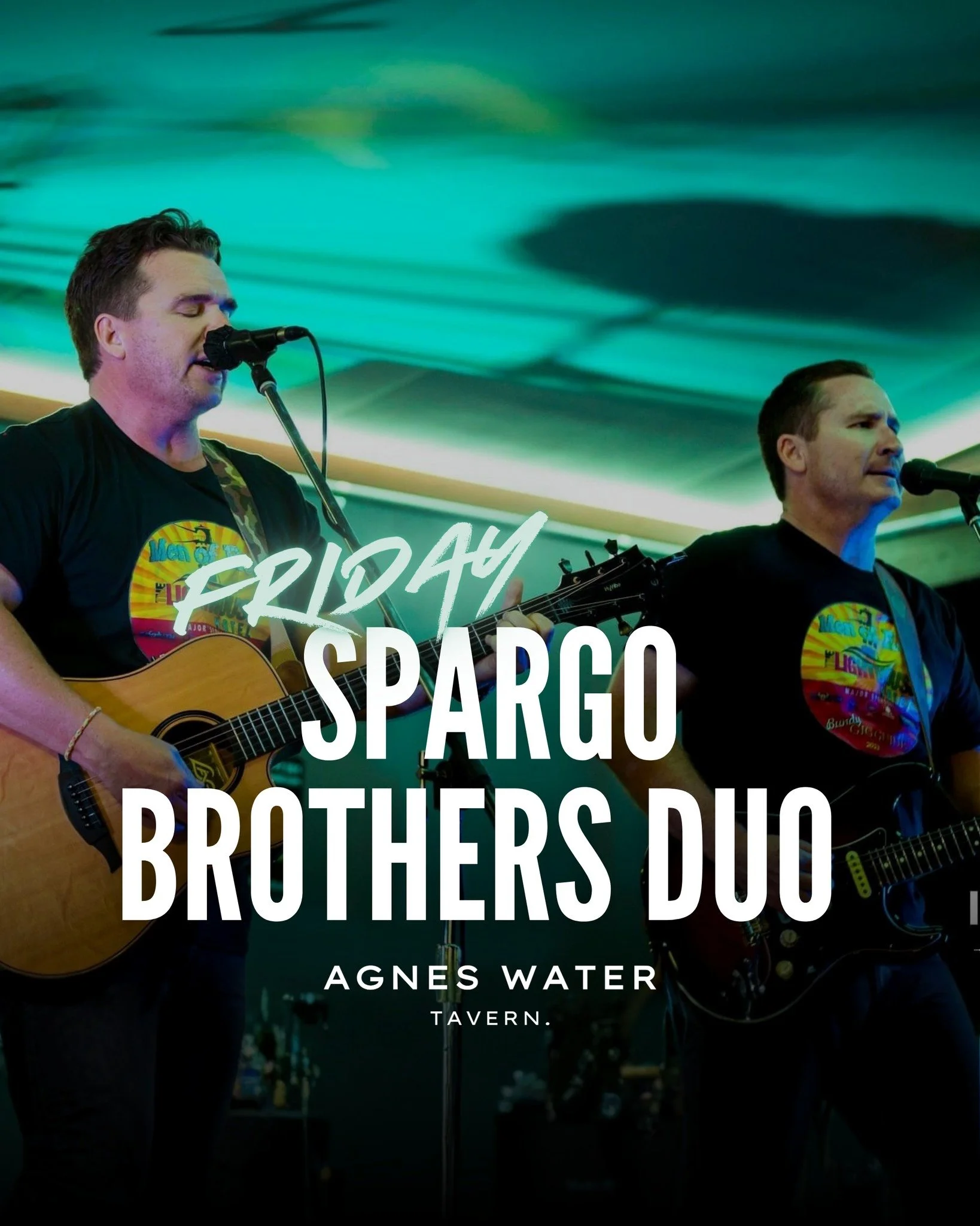 🎵 𝗧𝗵𝗶𝘀 𝗪𝗲𝗲𝗸𝗲𝗻𝗱'𝘀 𝗟𝗶𝘃𝗲 𝗠𝘂𝘀𝗶𝗰 𝗟𝗶𝗻𝗲-𝗨𝗽 𝗮𝘁 𝗔𝗴𝗻𝗲𝘀 𝗪𝗮𝘁𝗲𝗿 𝗧𝗮𝘃𝗲𝗿𝗻 🎵

Get ready for another unforgettable weekend of live music:

🎤 𝗙𝗿𝗶𝗱𝗮𝘆: 𝟴𝗽𝗺 &ndash; Spargo Brothers Duo
🎤 𝗦𝗮𝘁𝘂𝗿𝗱𝗮𝘆: 𝟴𝗽𝗺 &n