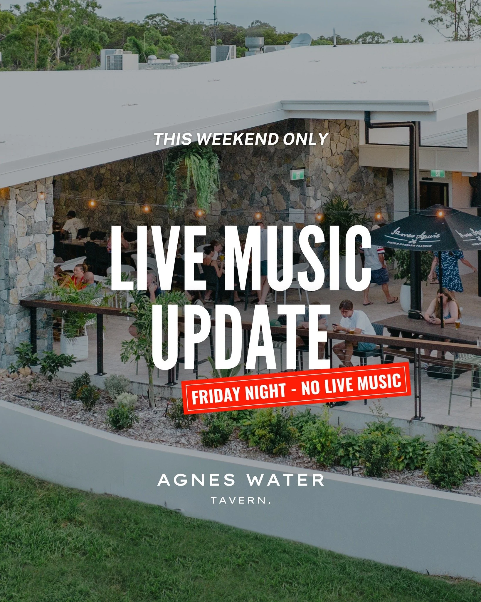 🎵 𝗟𝗜𝗩𝗘 𝗠𝗨𝗦𝗜𝗖 𝗨𝗣𝗗𝗔𝗧𝗘 🎵

Unfortunately, due to unforeseen circumstances, Deepwater JAS is no longer available to perform this Friday Night.

𝘛𝘩𝘦 𝘨𝘰𝘰𝘥 𝘯𝘦𝘸𝘴 𝘪𝘴 𝘦𝘷𝘦𝘳𝘺𝘵𝘩𝘪𝘯𝘨 𝘦𝘭𝘴𝘦 𝘪𝘴 𝘨𝘰𝘪𝘯𝘨 𝘢𝘩𝘦𝘢𝘥 𝘢𝘴 𝘯