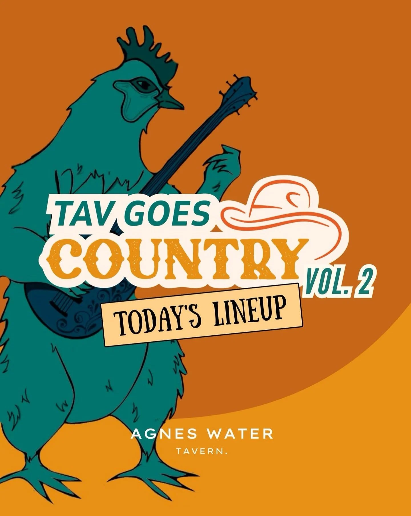 🤠 𝗧𝗔𝗩 𝗚𝗢𝗘𝗦 𝗖𝗢𝗨𝗡𝗧𝗥𝗬 - 𝗜𝗧&rsquo;𝗦 𝗢𝗡 𝗧𝗢𝗗𝗔𝗬! 👢
Grab your hats, pull on your boots and round up your crew - we&rsquo;re going country from midday through to midnight! 🎶🔥

👢 𝗟𝗜𝗡𝗘 𝗗𝗔𝗡𝗖𝗜𝗡𝗚
💃🏽 11:30am-2pm - Agnes Wat