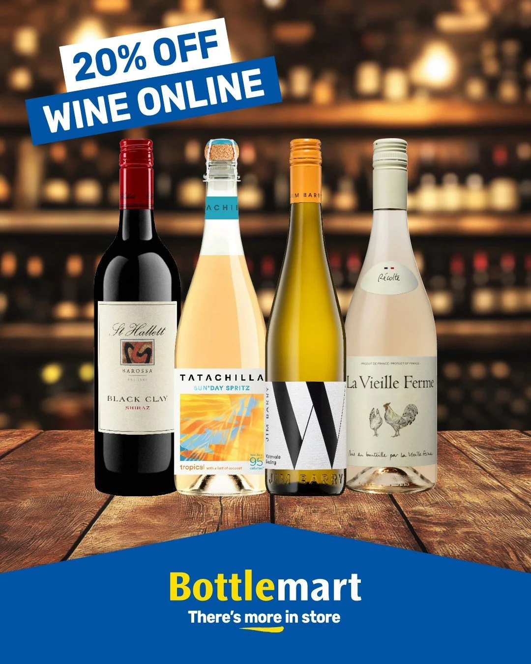 🍷 𝗦𝗜𝗫 𝗕𝗢𝗧𝗧𝗟𝗘𝗦, 𝟮𝟬% 𝗢𝗙𝗙! 🥂

Enjoy 20% off when you buy 6 or more bottles of wine online at Bottlemart this weekend!

Choose from 750ml wines, including sparkling and champagne. 🍾

📅 Friday 16 October &ndash; Sunday 18 October

𝙎𝙝?