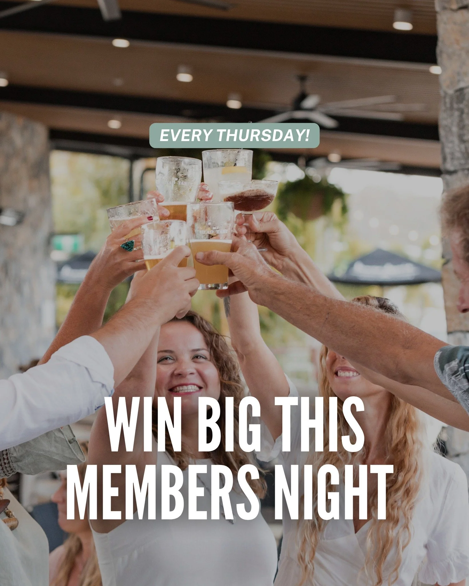 🌟 𝗠𝗘𝗠𝗕𝗘𝗥&rsquo;𝗦 𝗡𝗜𝗚𝗛𝗧 𝗔𝗧 𝗔𝗚𝗡𝗘𝗦 𝗪𝗔𝗧𝗘𝗥 𝗧𝗔𝗩𝗘𝗥𝗡! 🌟

Thursday nights are all about great food, good company and your chance to win!

🍀 𝙇𝙪𝙘𝙠𝙮 𝘿𝙧𝙖𝙬 (Open to Everyone)
Cash prizes from $1&ndash;$500

🏆 𝙈𝙚𝙜𝙖 𝙈?