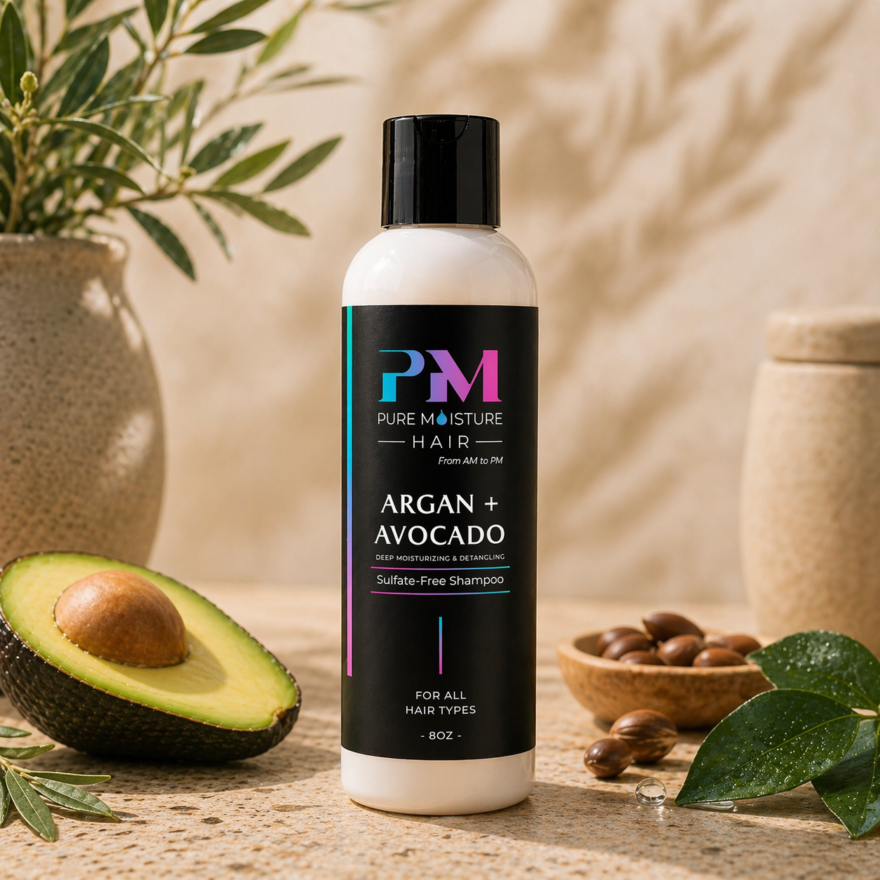 ARGON + AVOCADO DEEP MOISTURIZING SHAMPOO