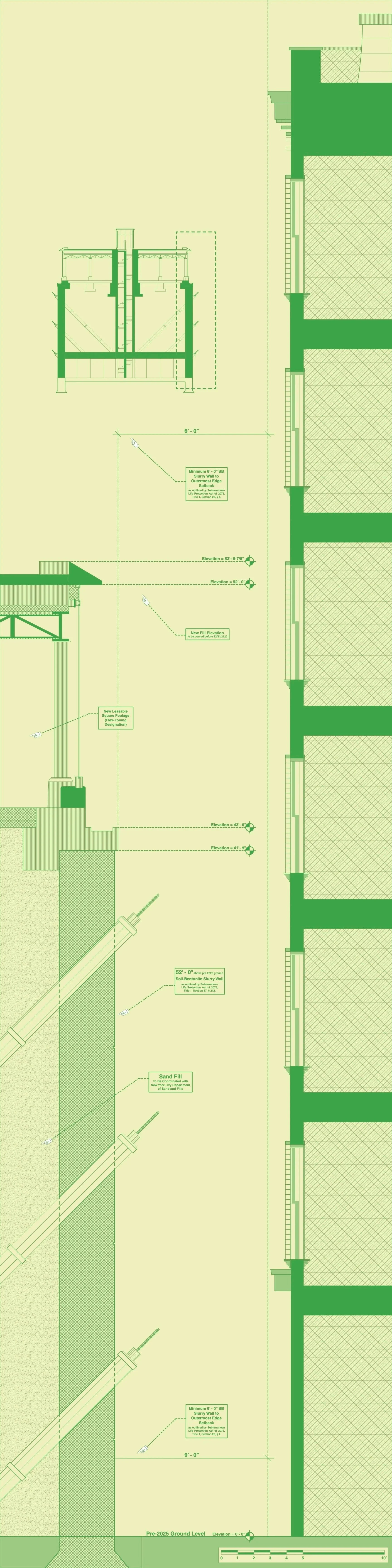 wall section, 24" x 96", digital drawing, 2025
