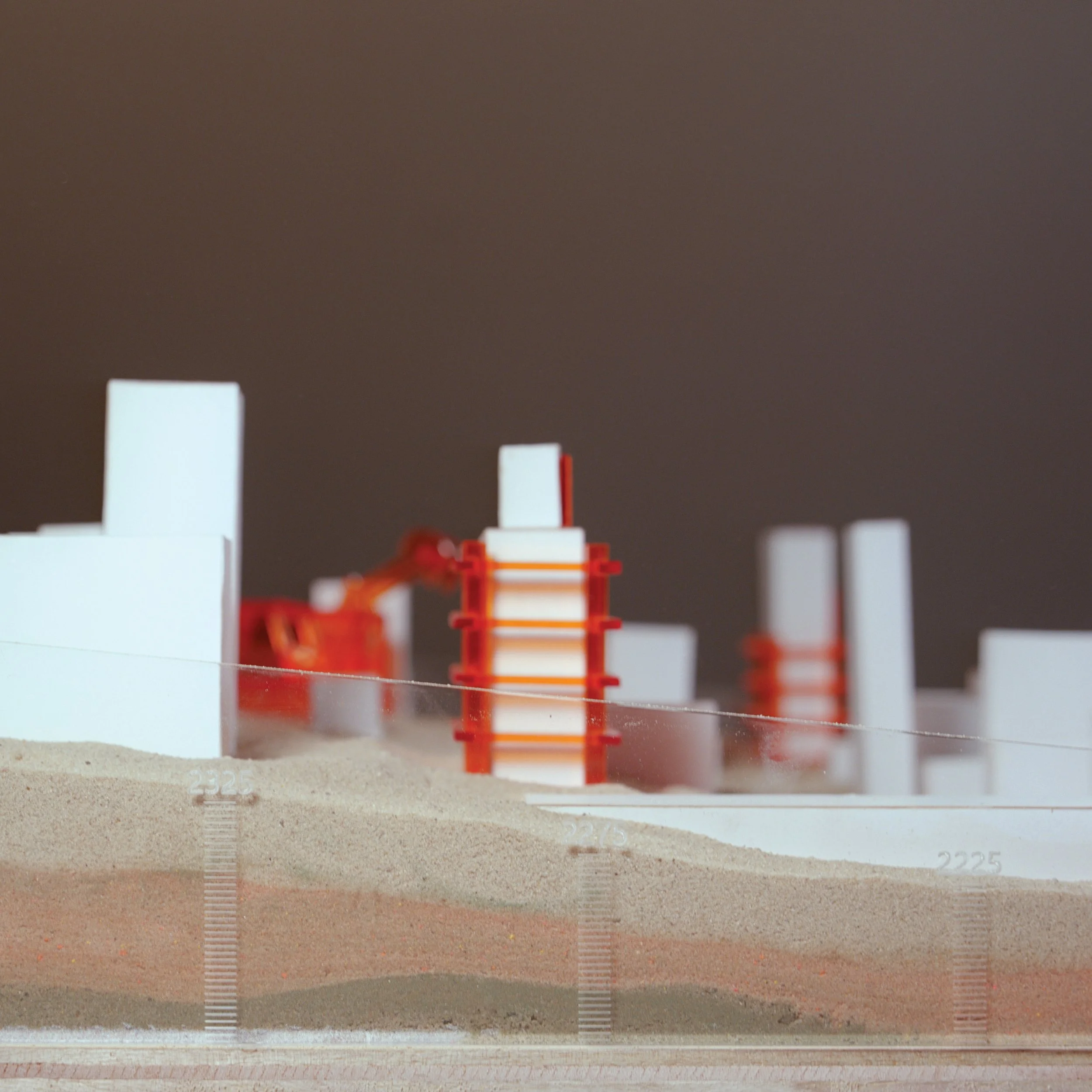 projected timescale & strata of fill placement, 2025