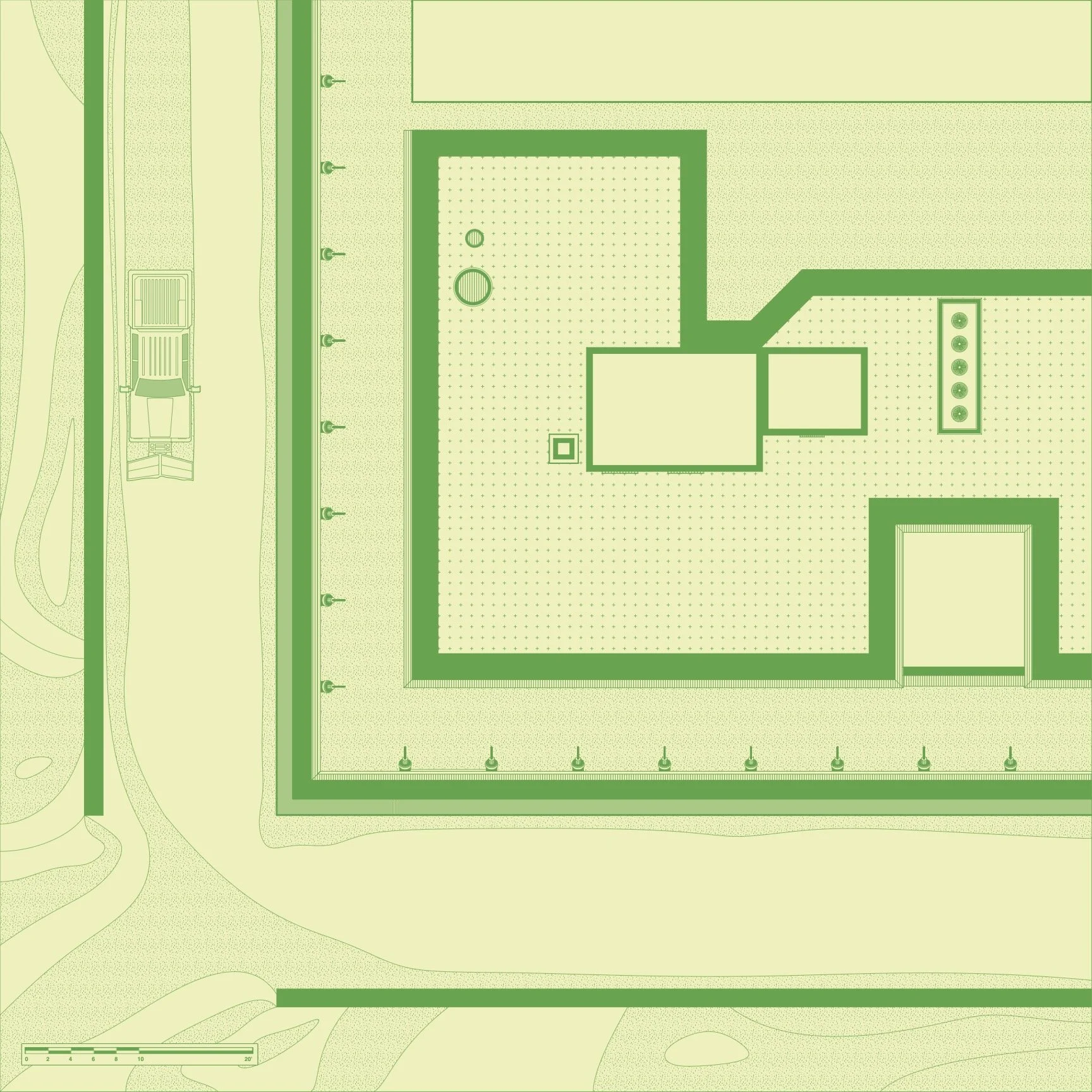 plan (hell's kitchen apartment), 24" x 24", digital drawing, 2025