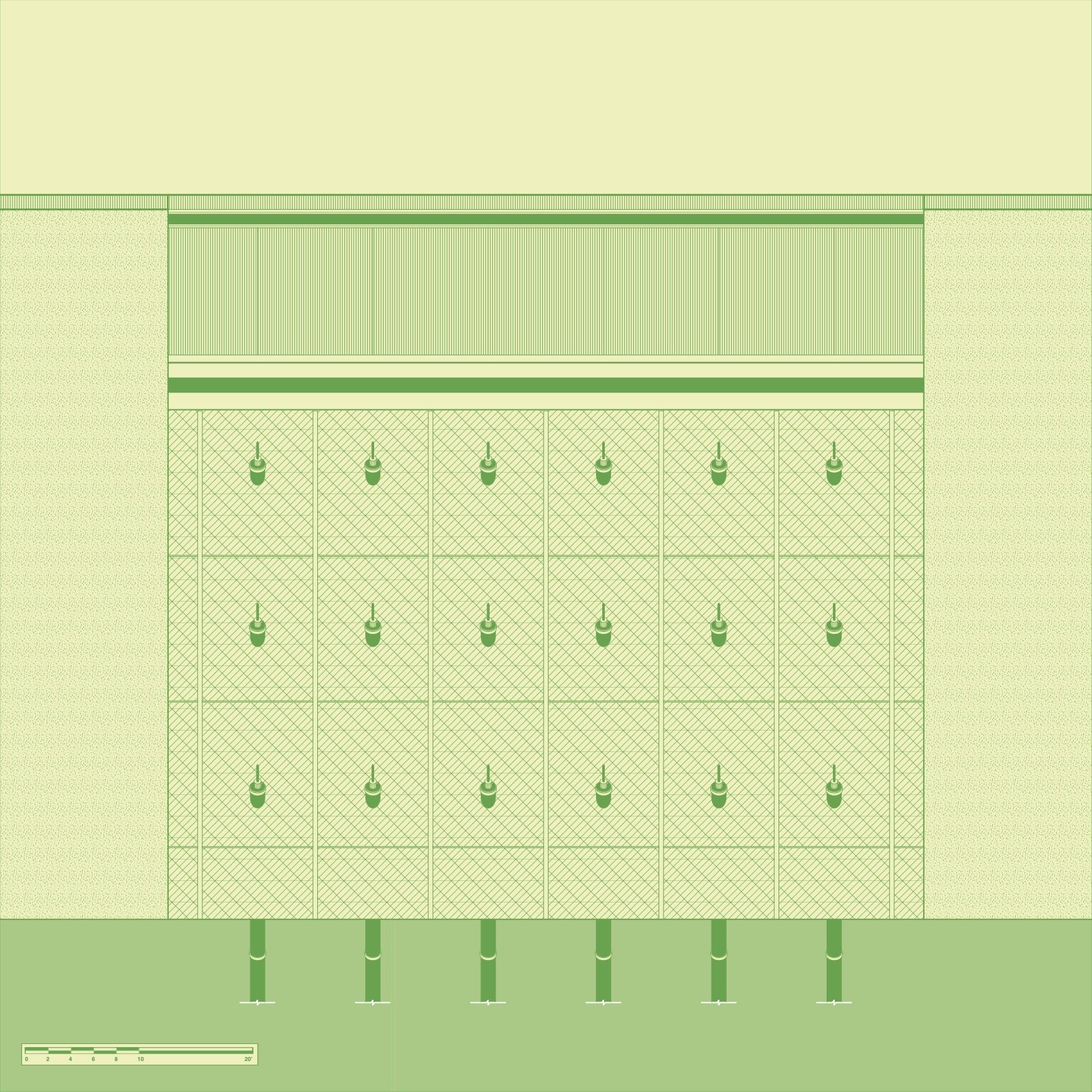 typical wall elevation, 24" x 24", digital drawing, 2025