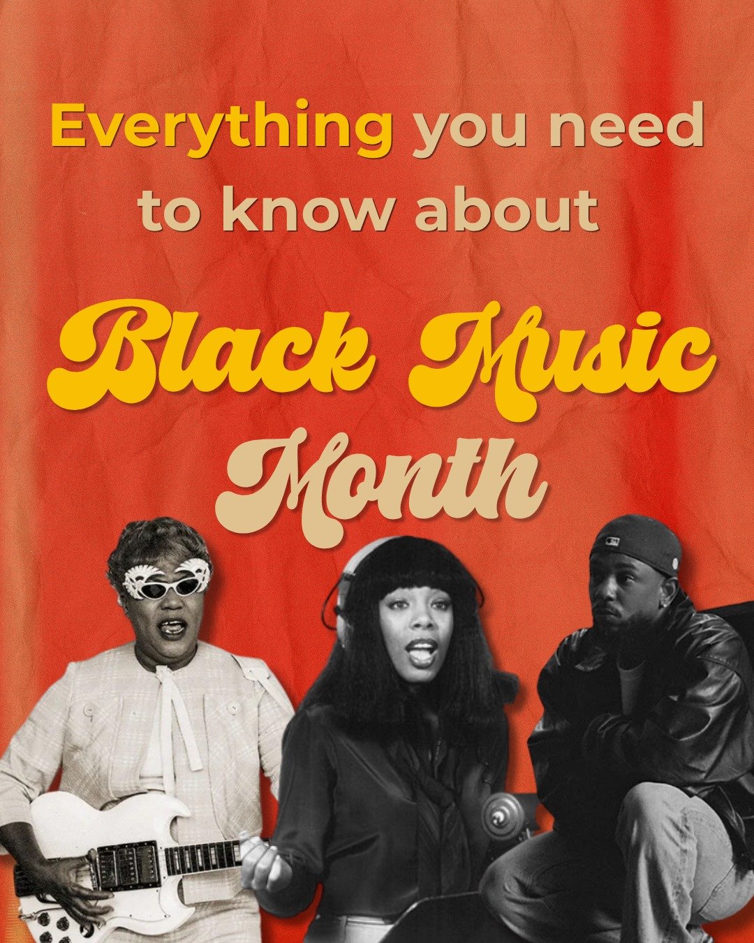 Did you know June is Black Music Month?

The celebration gained traction in the late 70s and was recognized by Jimmy Carter on June 7, 1979 - though it took consistent lobbying from DJ and activist Dyana Williams to get a bill passed in 2000.

Black 