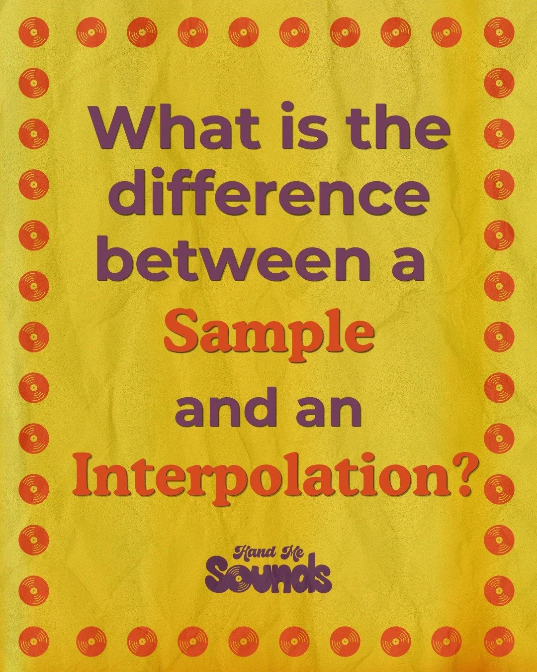 What&rsquo;s the difference between a sample and an interpolation?

Well, both owe their mainstream use to the origins of hip-hop and involve the reuse of a key component of an already existing recording. 

But sampling started as an actual mechanica