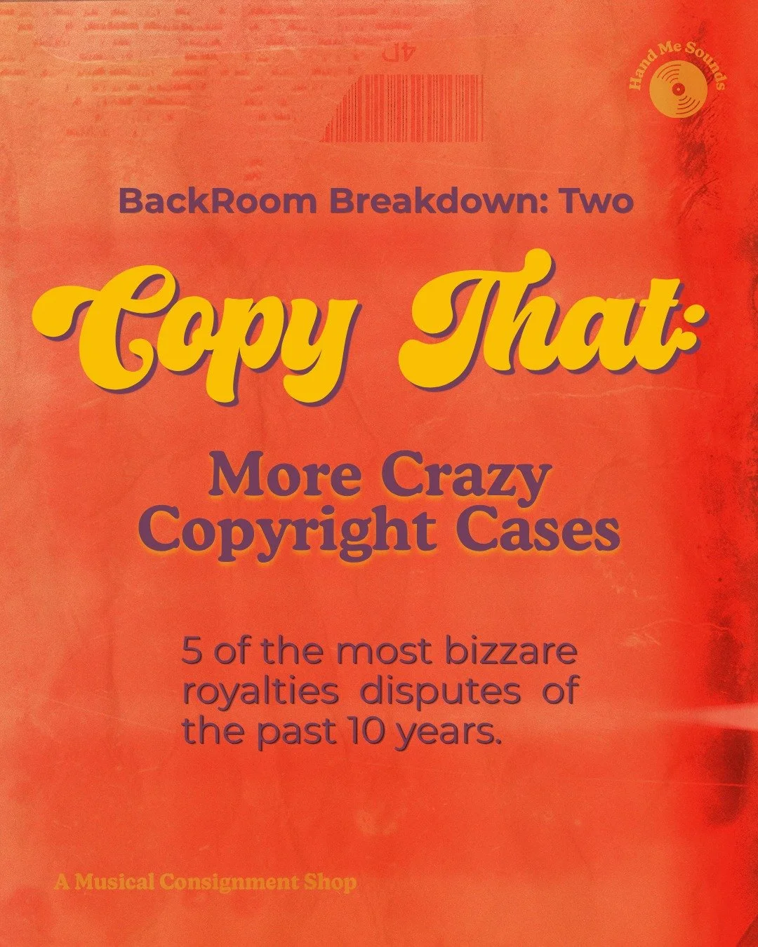 Should artists get sued and have to pay royalties when they borrow melodies from others? 

Whether you agree or not, there&rsquo;s no denying the thrill of comparing two different songs to determine if a &ldquo;theft&rdquo; has occurred. 

Join us fo