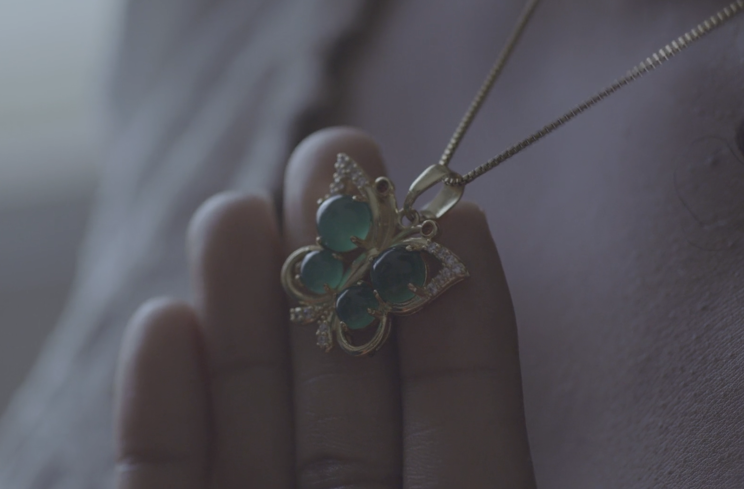 Butterfly jade neckalce