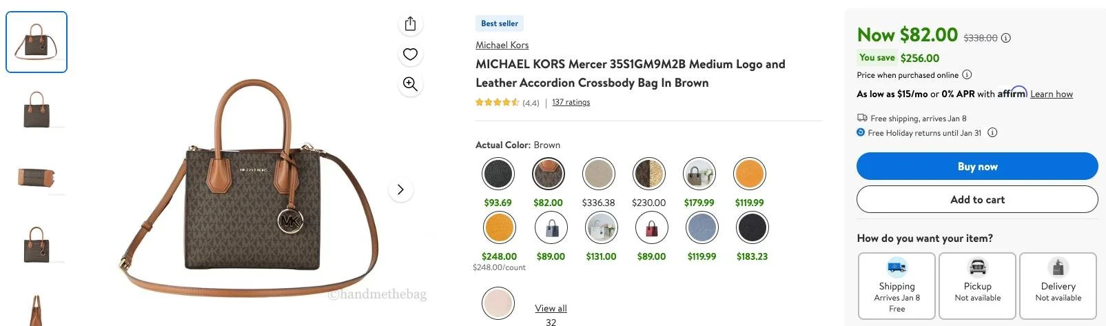 Michael Kors Bag on Sale: $82 | Retail: $338