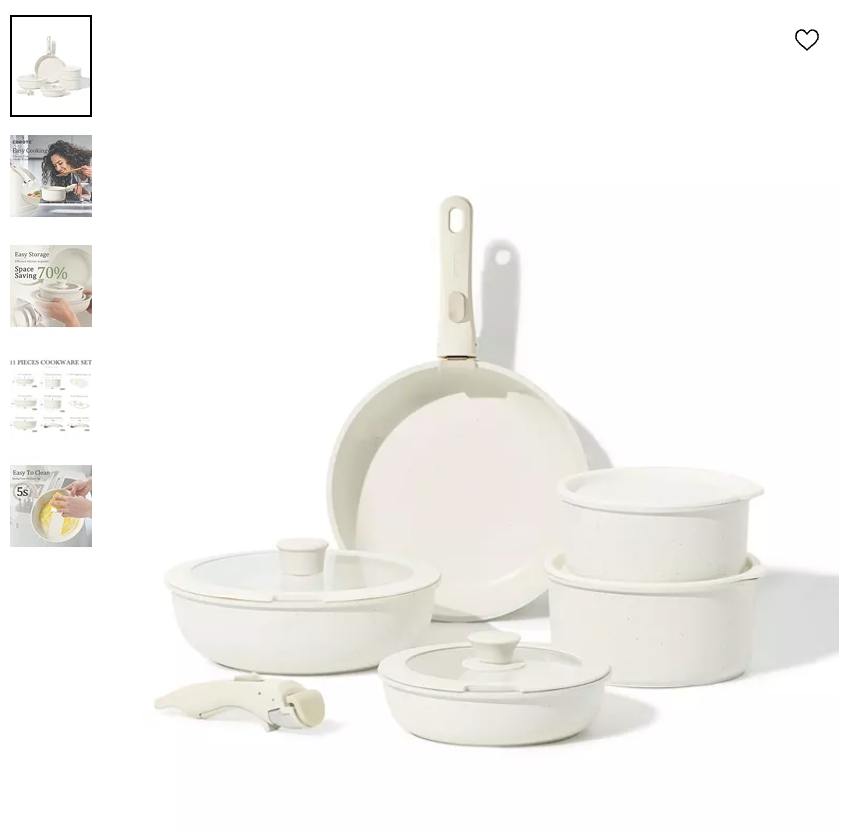 11pc Pots and Pans Set on Sale: $55 | Retail: $120
