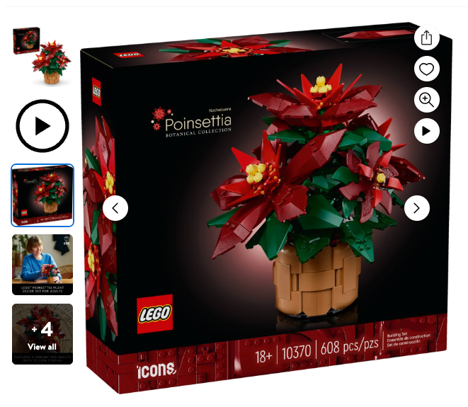 LEGO Poinsettia Set on Sale: $33 | Retail: $50