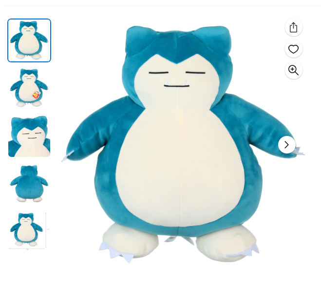 Pokémon Official Plush Snorlax on Sale: $19 | Retail: $30
