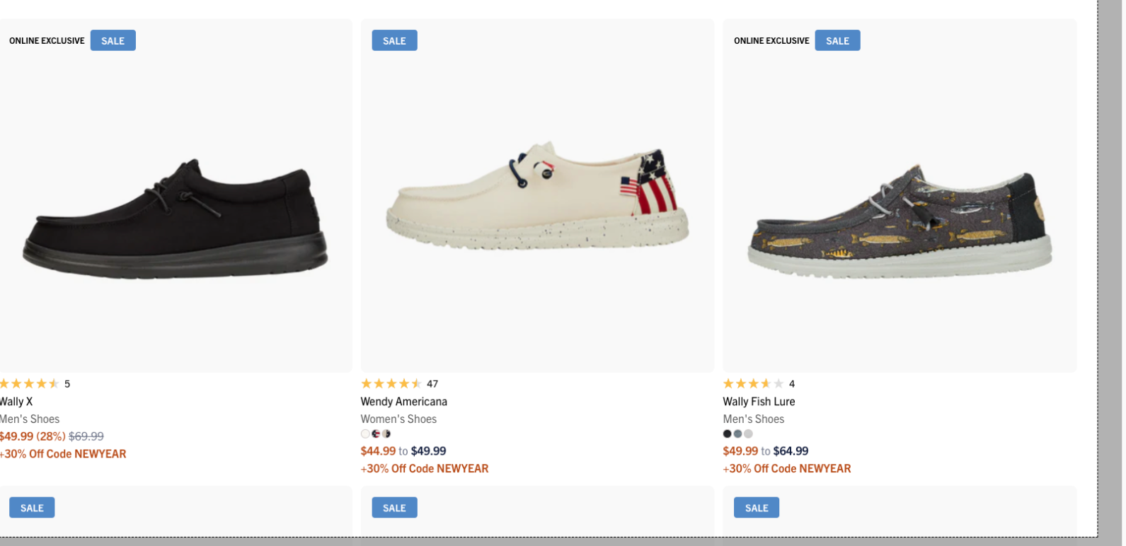 HEYDude Shoes on Sale: Up to 60% off + 30% off