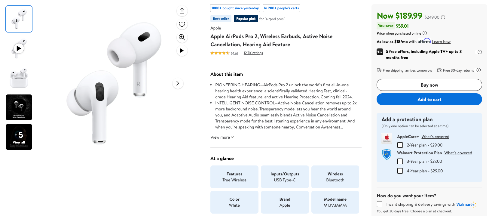 Get Apple Airpods Pro 2 on Sale: $190 | Retail: $250