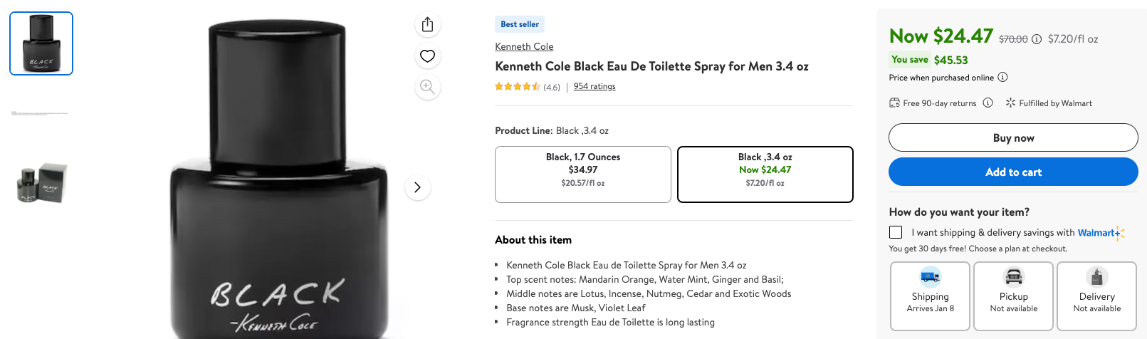 Kenneth Cole Cologne on Sale: $25 | Retail: $70
