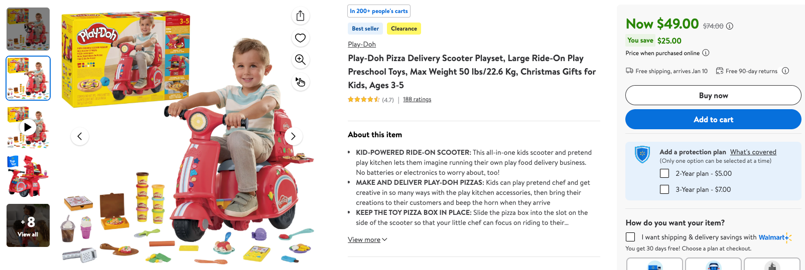 Hasbro Play-Doh Pizza Delivery Scooter Playset on Sale: $49 | Retail: $74