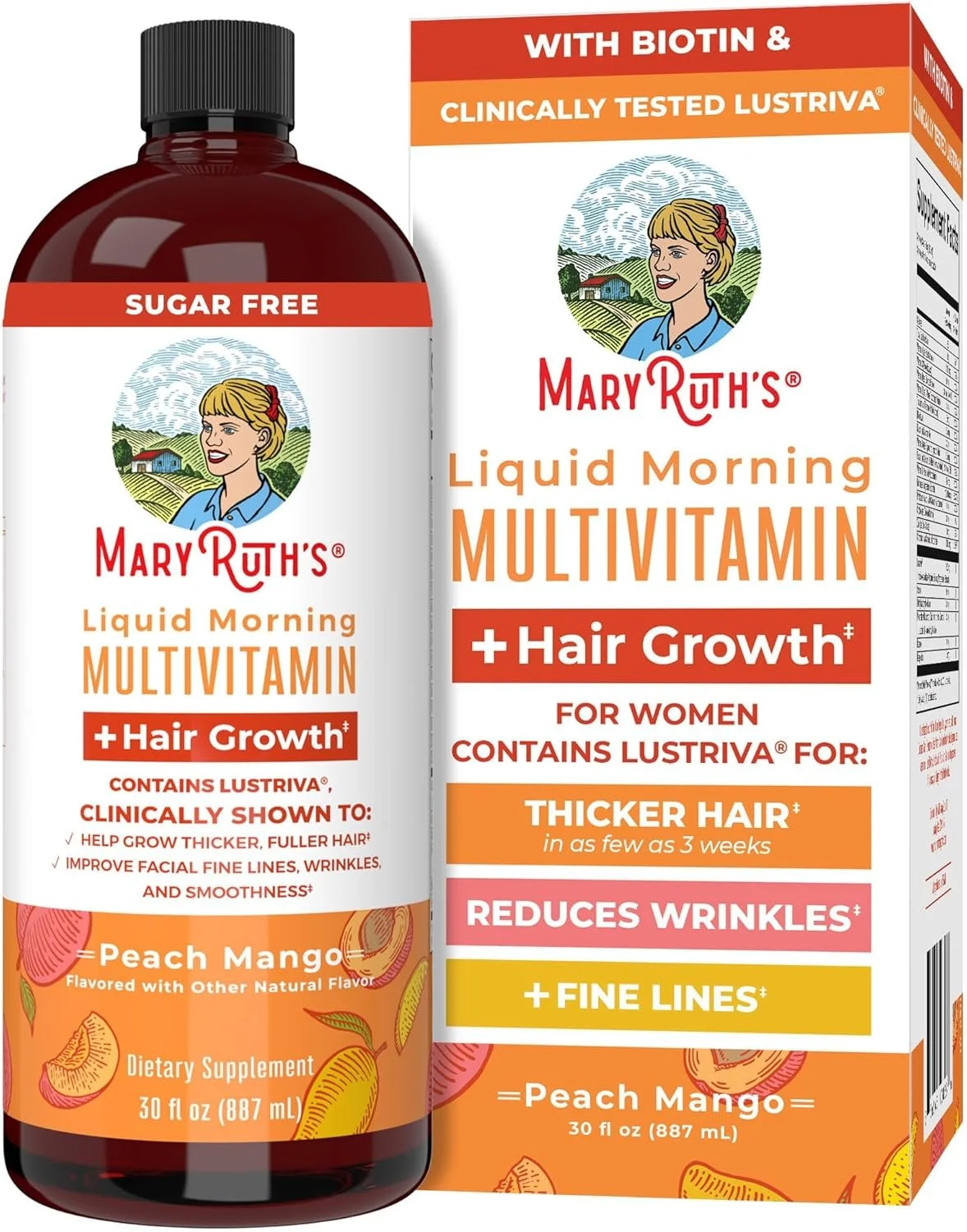 30 fl oz MaryRuth's Liquid Multivitamin + Lustriva® Hair Growth for Women on Sale: $51 | Retail: $80