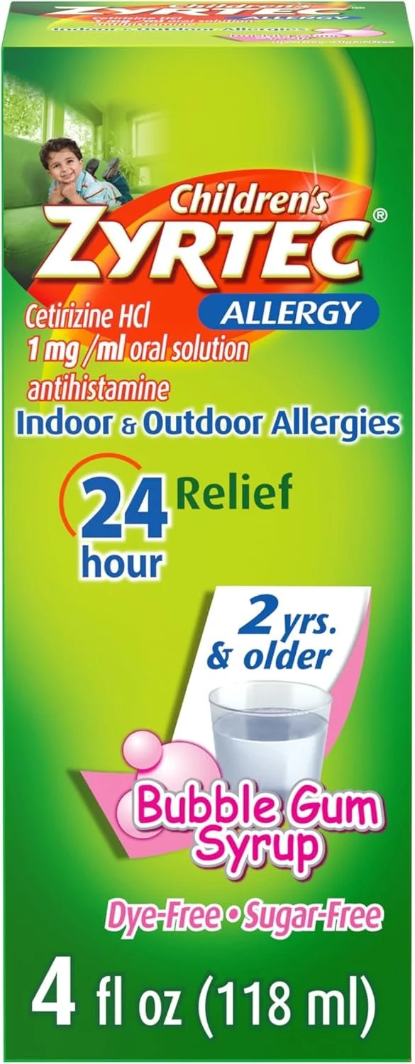 5 mg Zyrtec Children's 24 hr Relief on Sale: $7 | Retail: $18