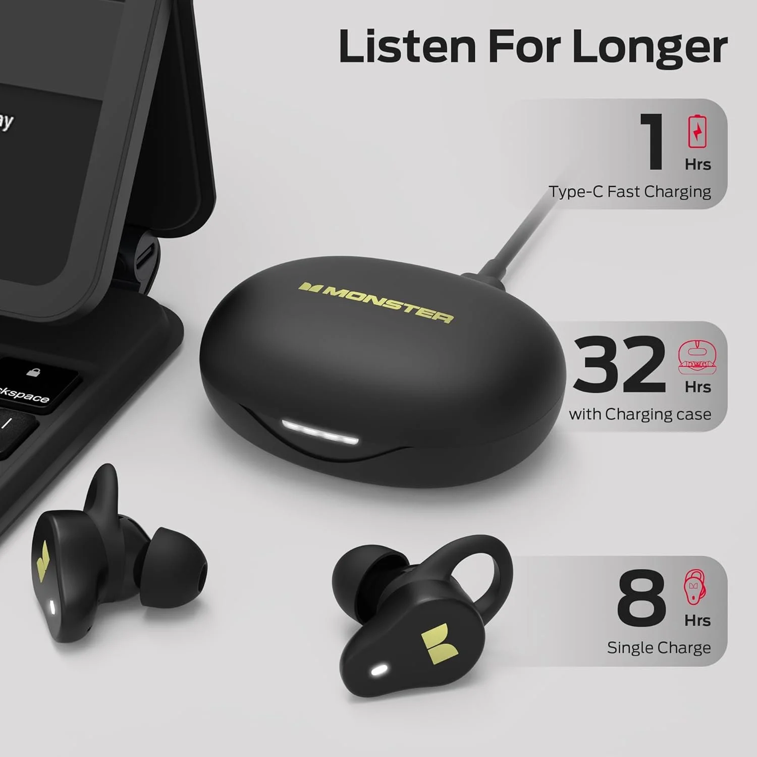 Monster N-Lite 210 Wireless Earbuds on Sale: $32 | Retail: $150