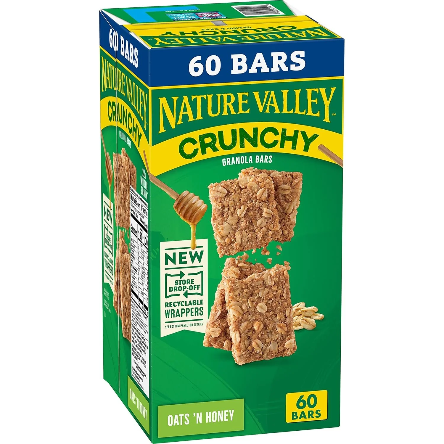 60 Nature Valley Crunchy Oats 'n Honey Granola Bars on Sale: $8.52 | Retail: $12.49