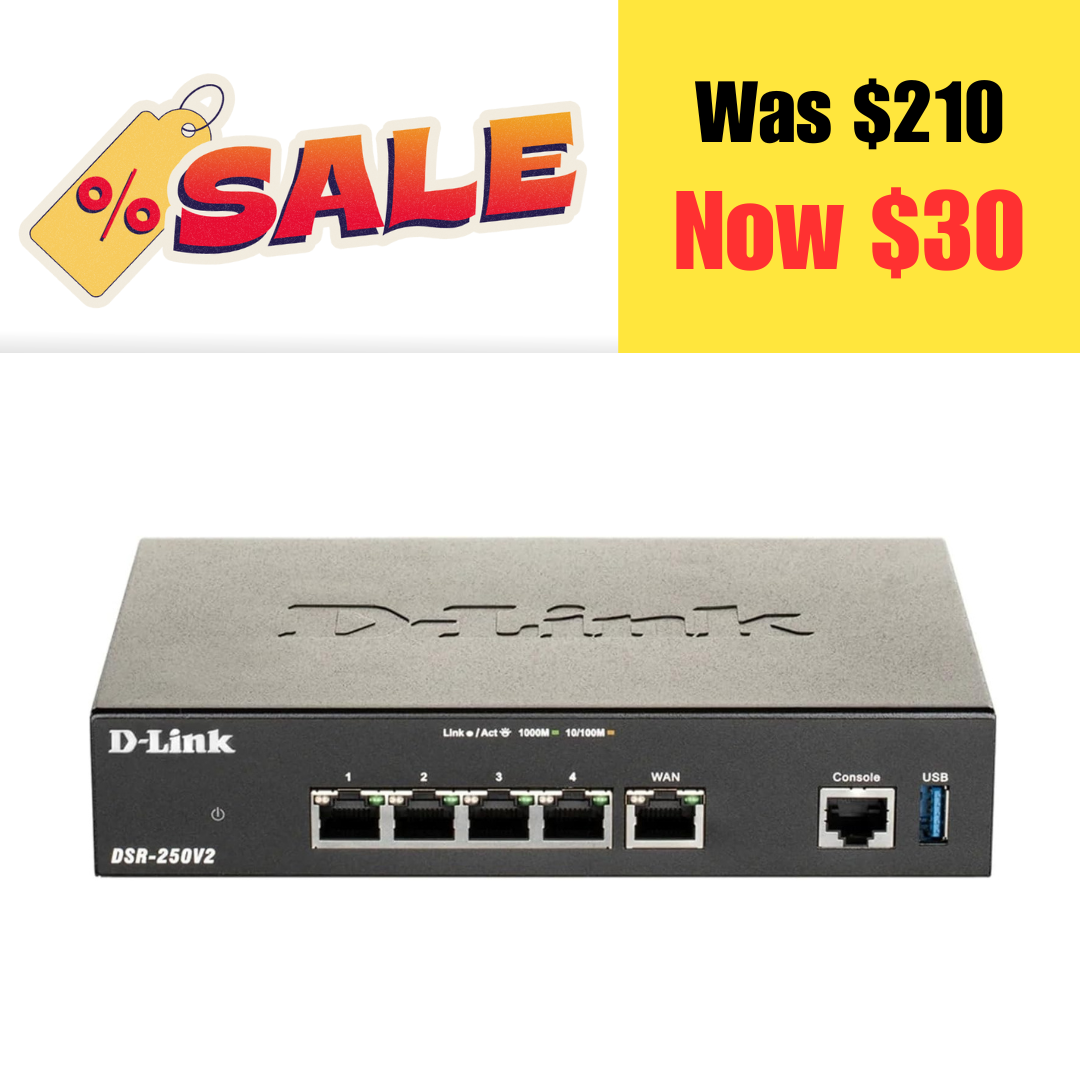 D-Link Gigabit VPN Router on Sale: $30 | Retail: $210