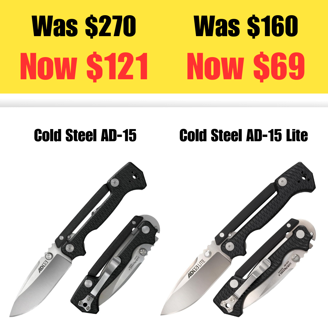 Cold Steel Knives on Sale: $69 or $121 | Retail: $160 or $270