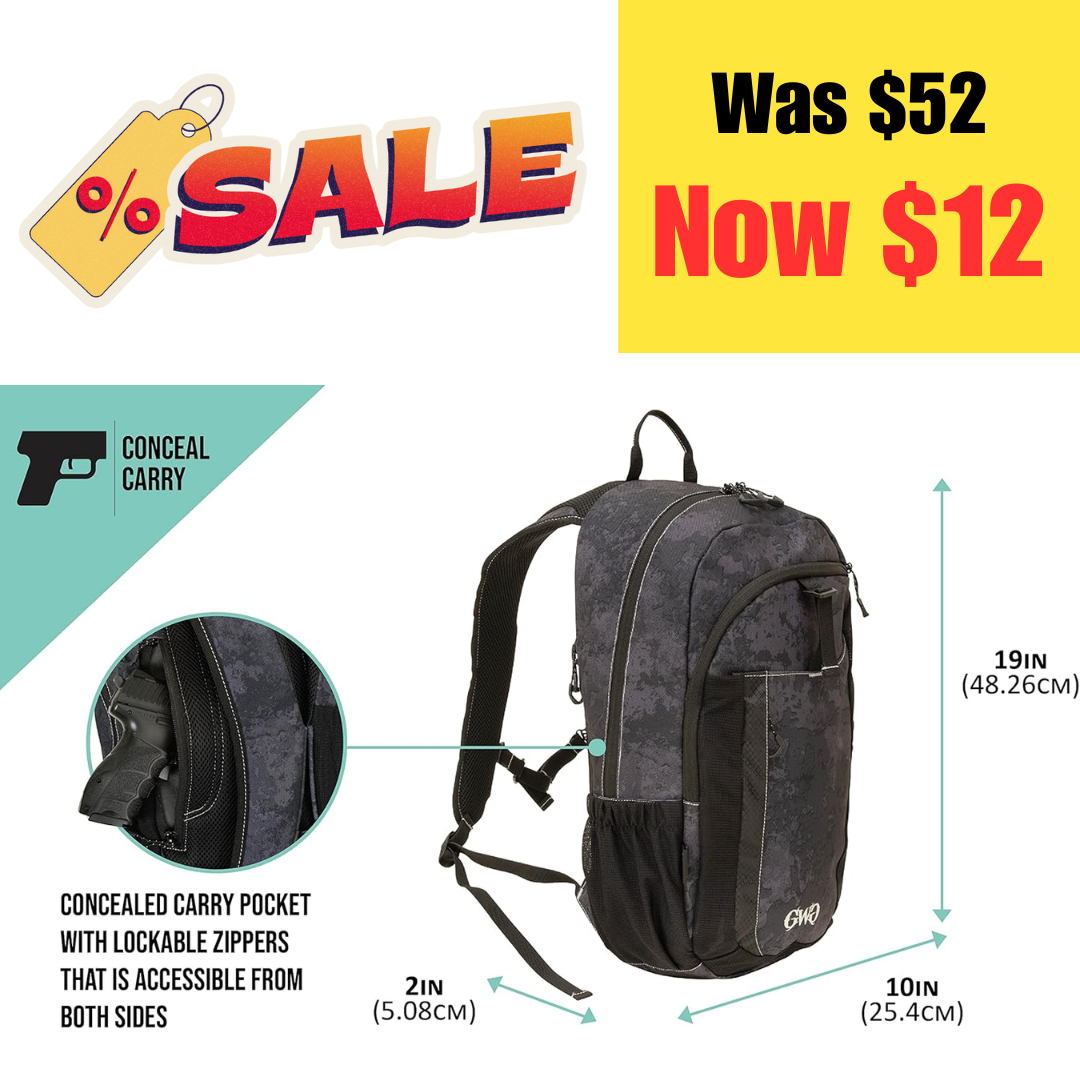 Allen Company Girls with Guns® Backpack w/ Lockable Concealed Carry on Sale: $12 | Retail: $52