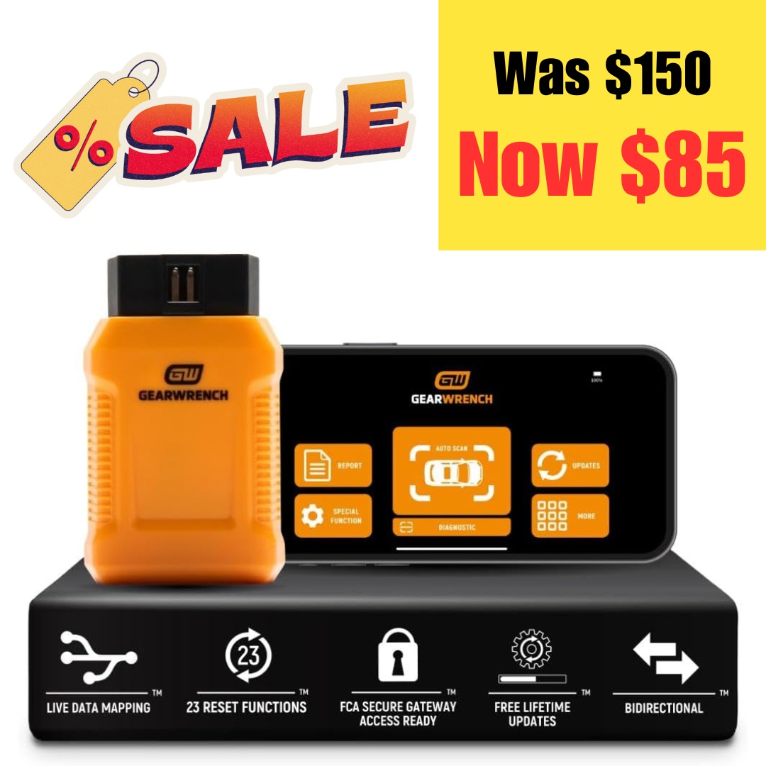 GEARWRENCH Professional Bi-Directional Diagnostic Scan Tool on Sale: $85 | Retail: $150