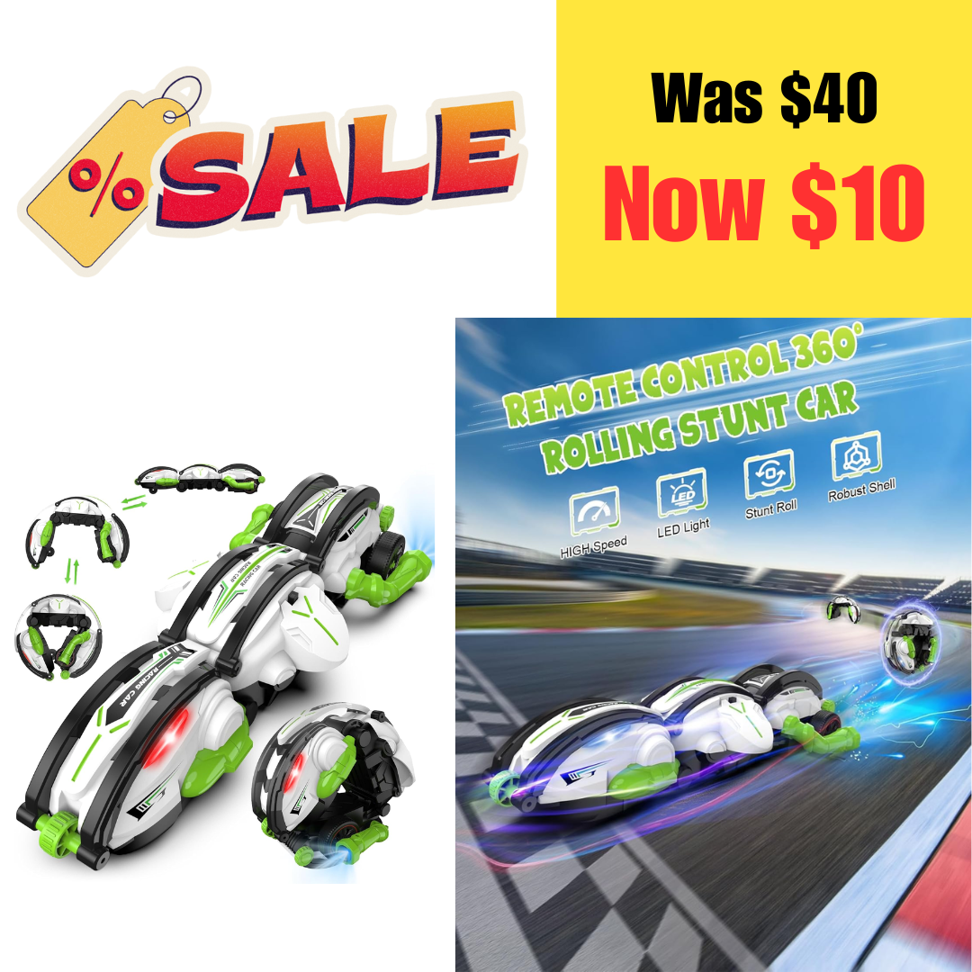 RC Stunt Snake Car w/ 360° Rolling on Sale: $10 | Retail: $40
