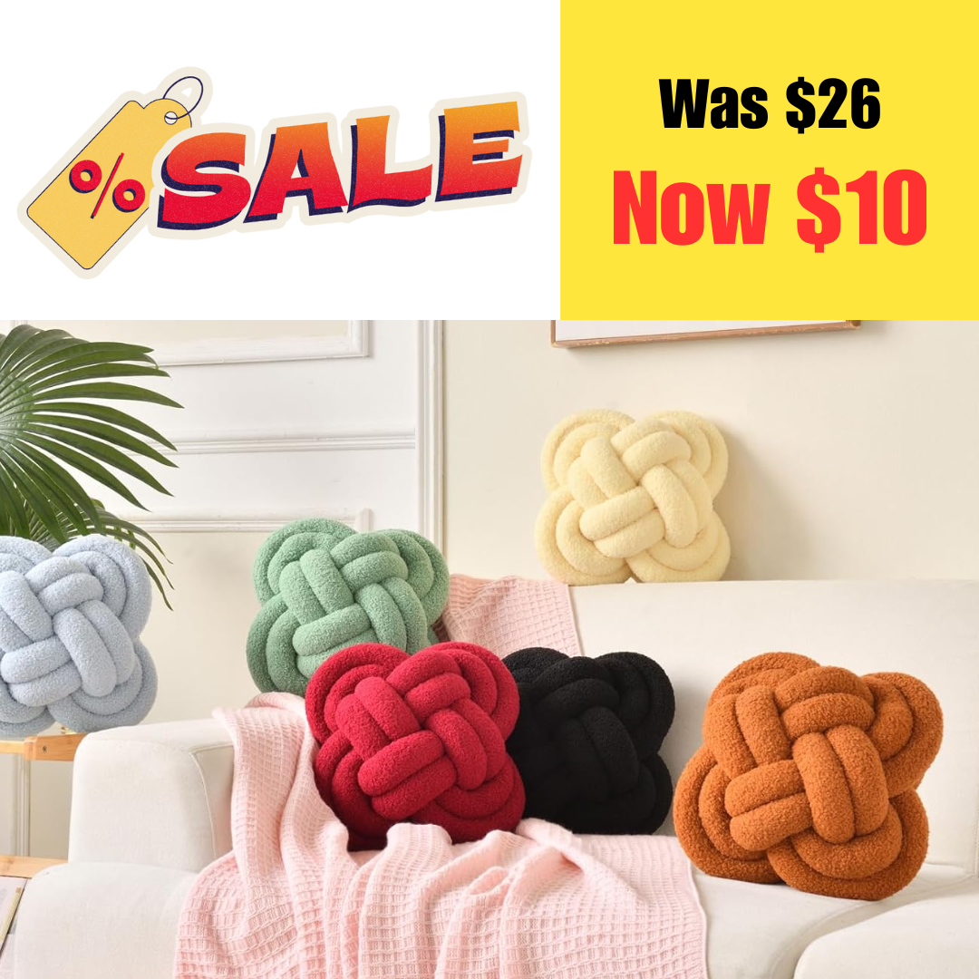 Knot Pillows on Sale: $10 | Retail: $26