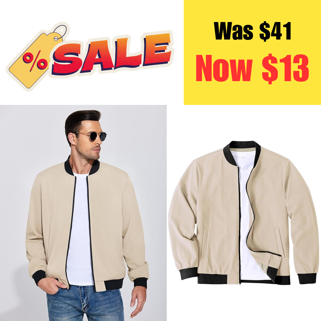 Men's Bomber Jacket on Sale: $13 | Retail: $41