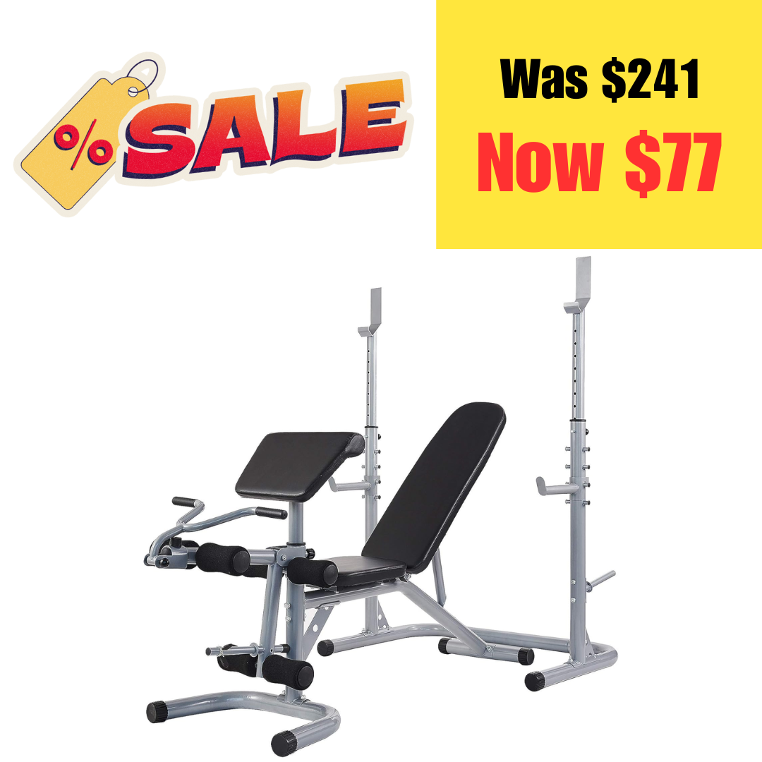 Workout Bench on Sale: $77 | Retail: $241