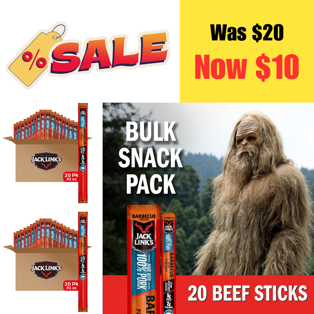 20 pk Jack Link's Meat Sticks on Sale: $10 | Retail: $20