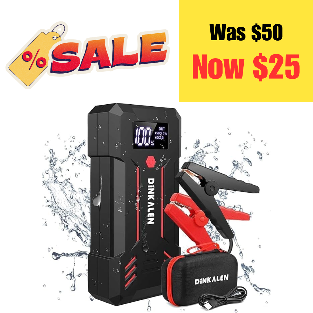 Car Battery Jump Starter on Sale: $25 | Retail: $50