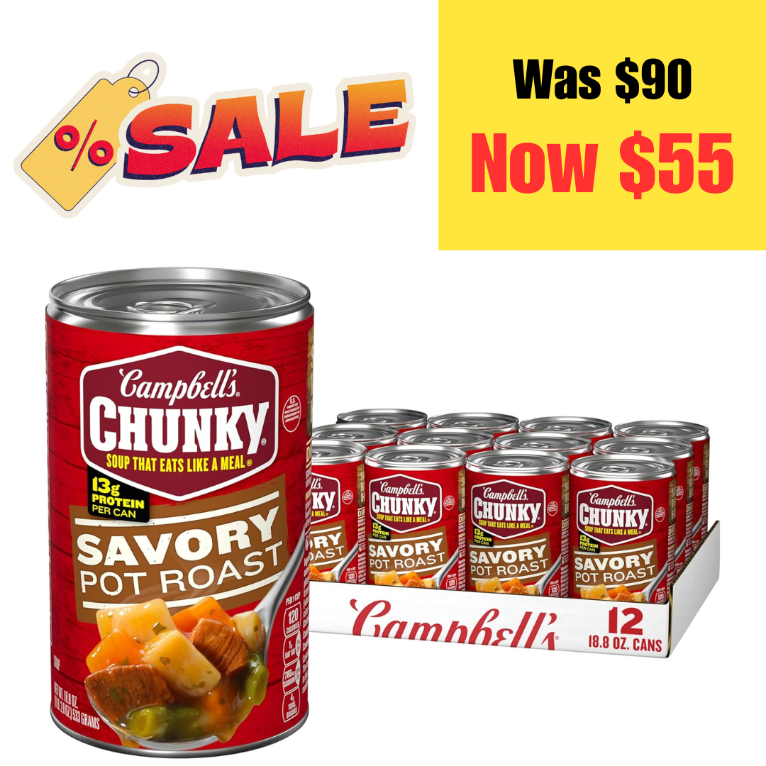 36 Cans of Campbell’s Chunky Soup on Sale: $55 | Retail: $90